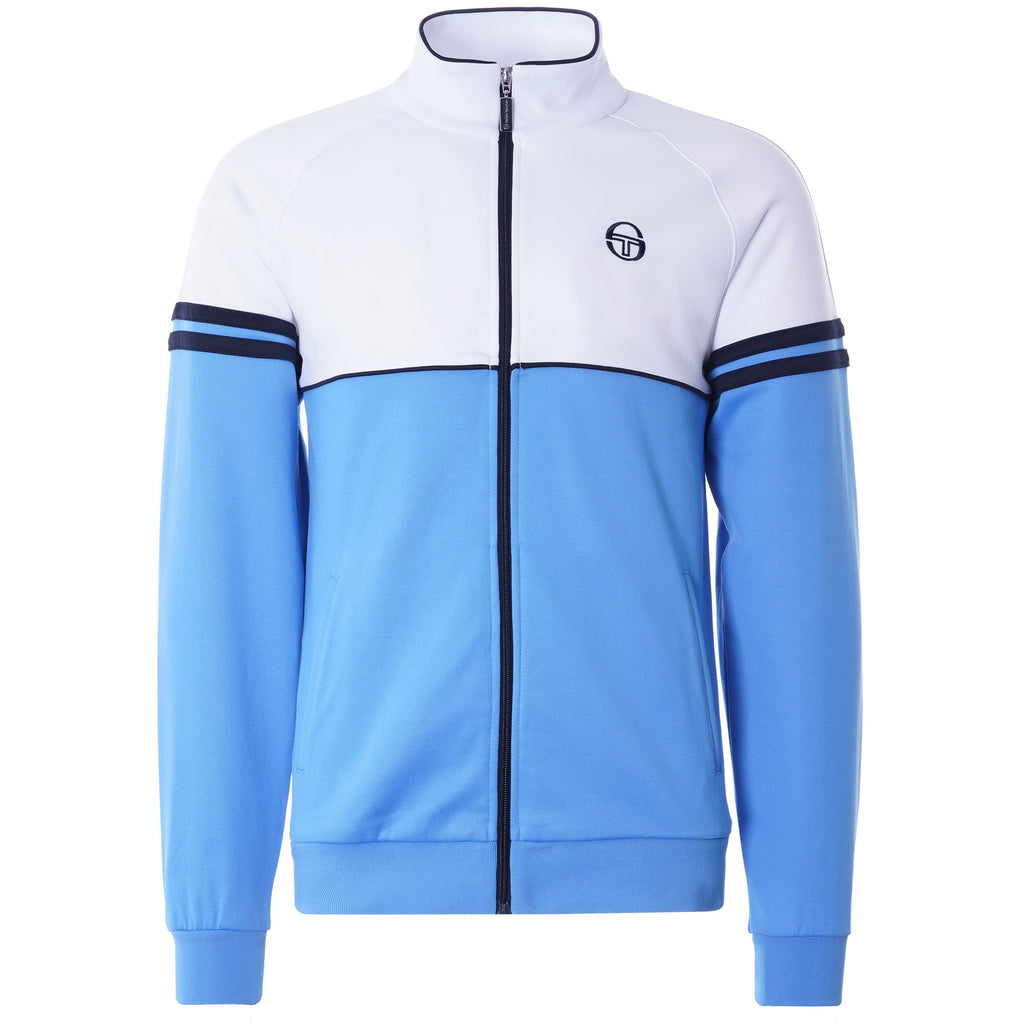 Orion Track Top - Azure Blue/White