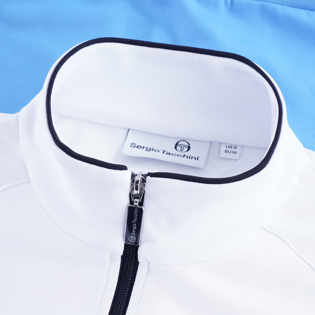 Orion Track Top - Azure Blue/White