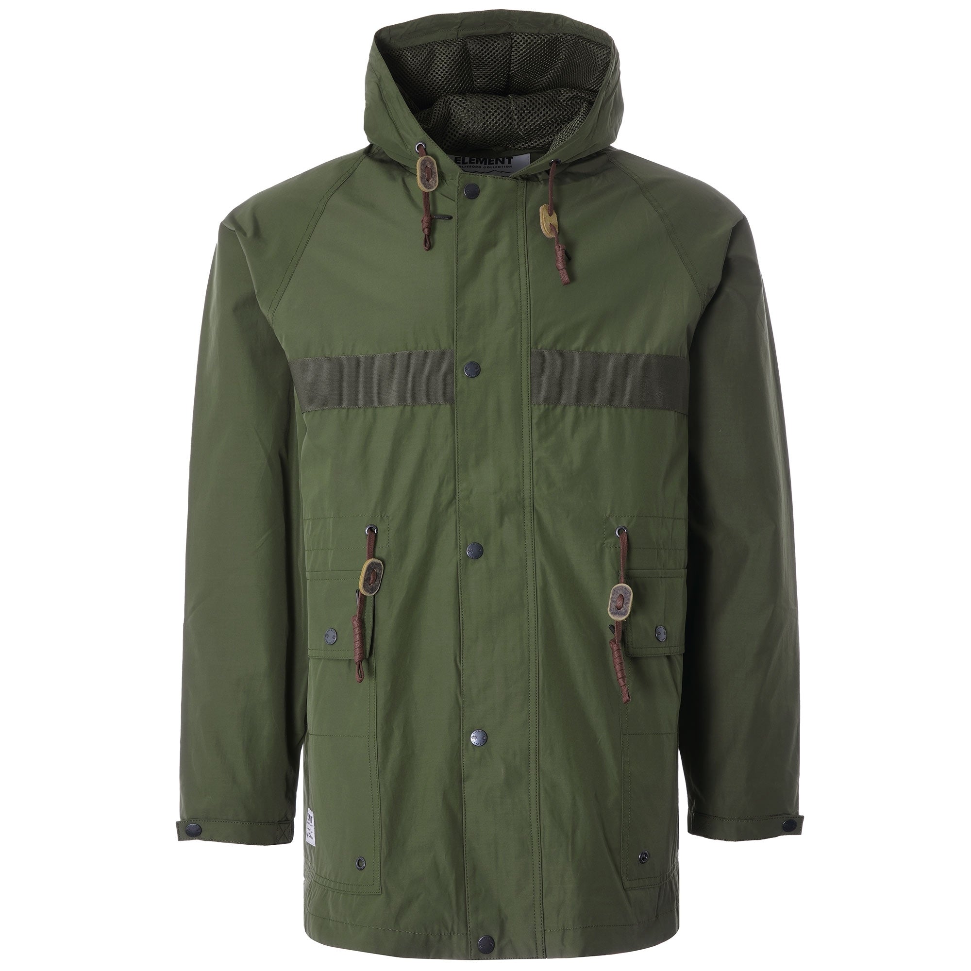 x Element Birchmont Cameraman Oversized Parka Jacket - Army