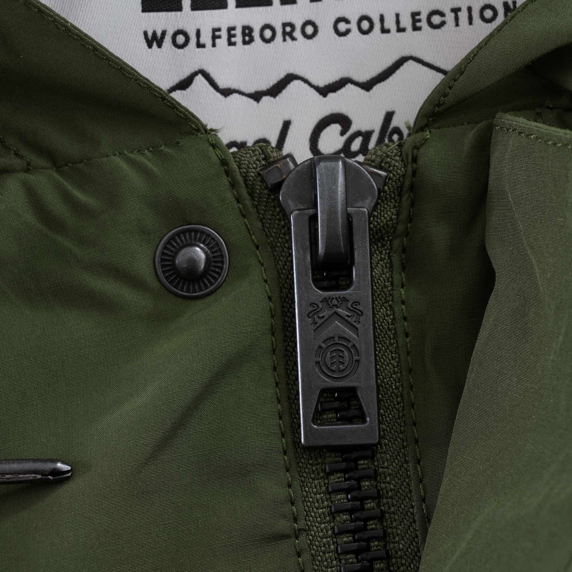 x Element Birchmont Cameraman Oversized Parka Jacket - Army