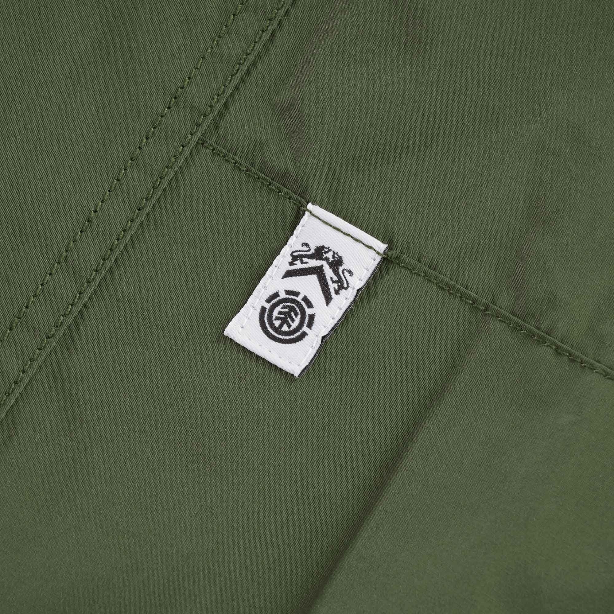x Element Birchmont Cameraman Oversized Parka Jacket - Army