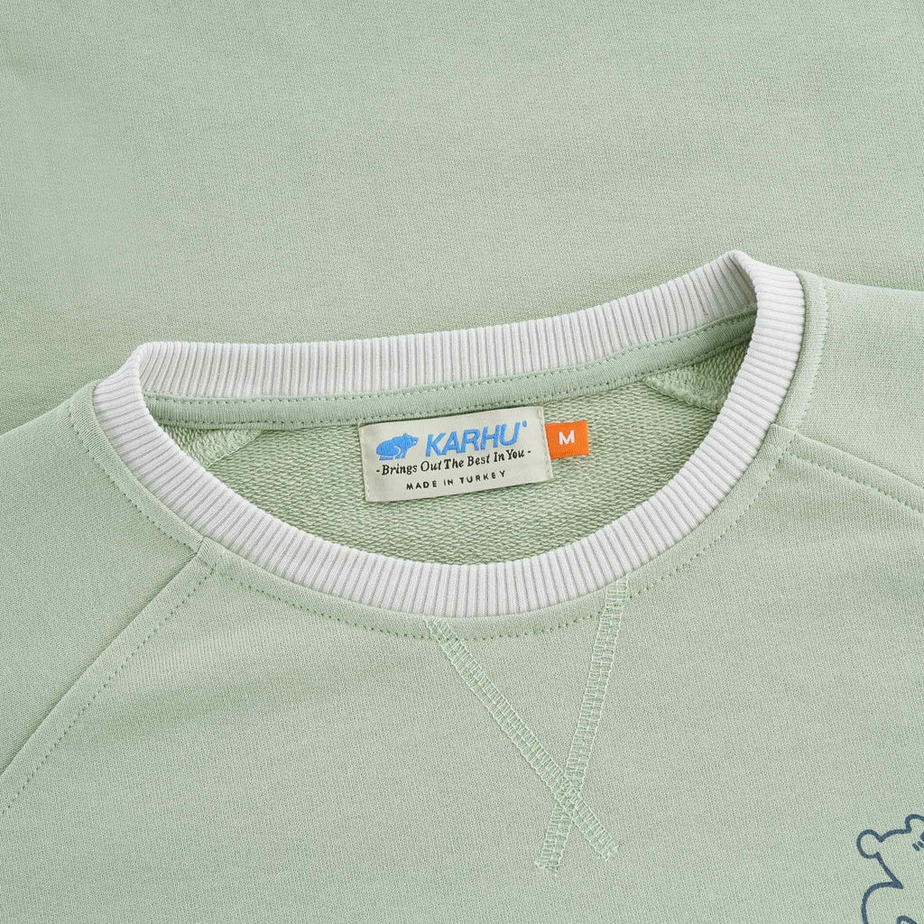Trampas Bear Sweatshirt - Sage