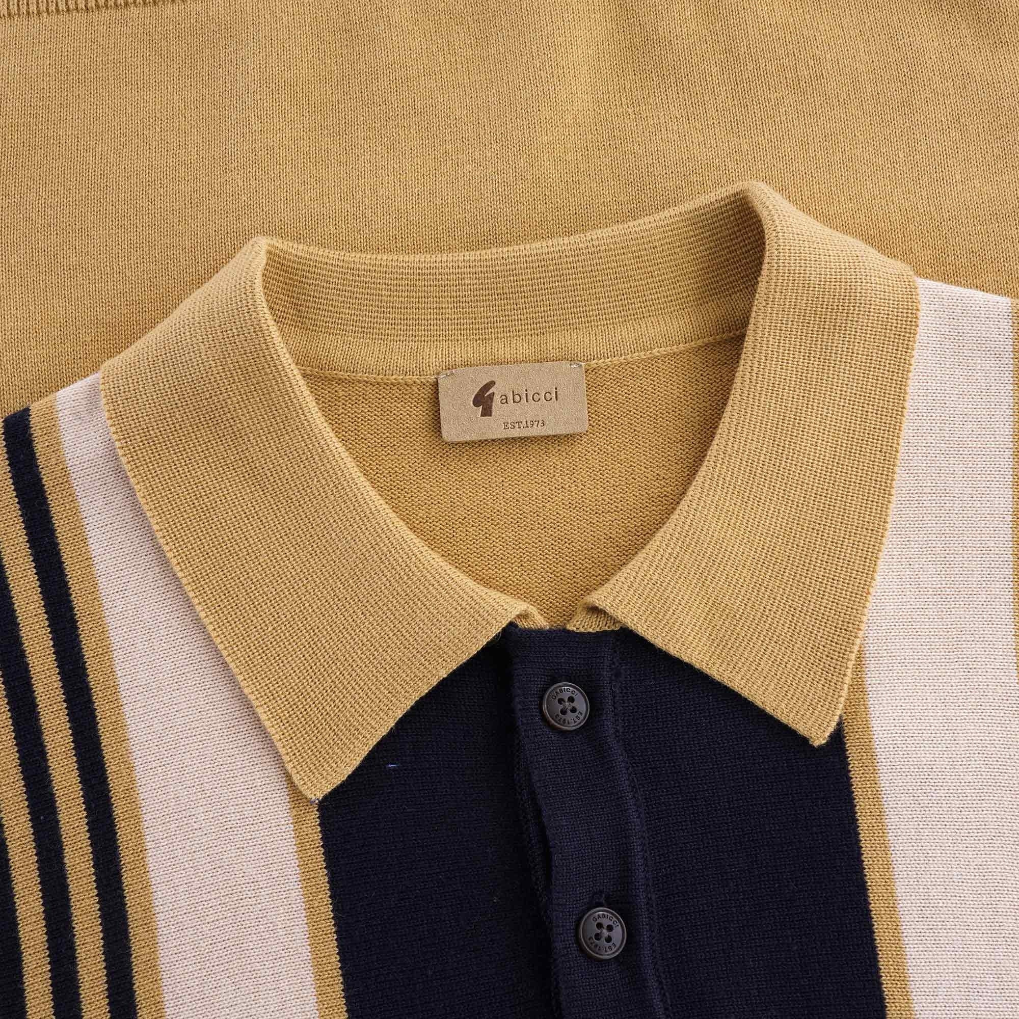 Searle Knitted Polo Shirt - Sand
