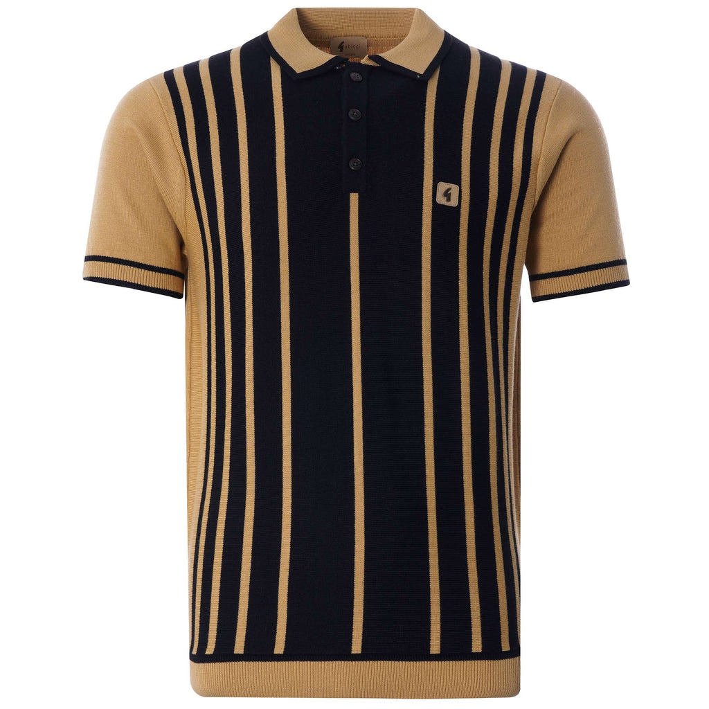 Peck Knitted Polo Shirt - Sand