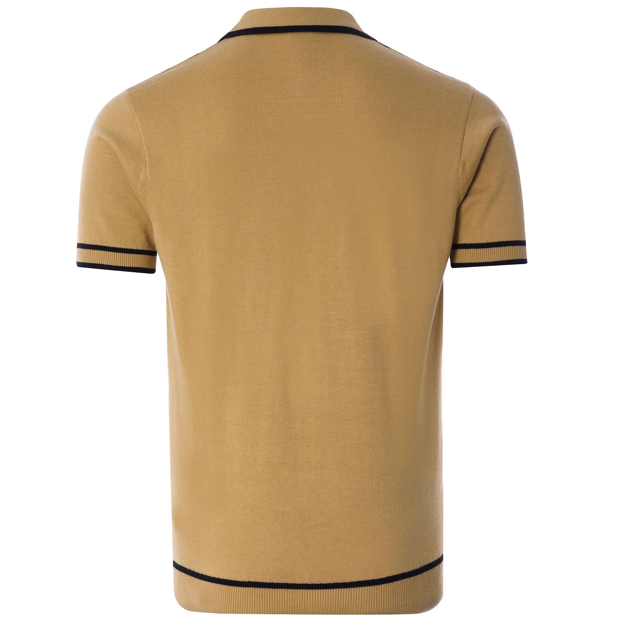 Peck Knitted Polo Shirt - Sand