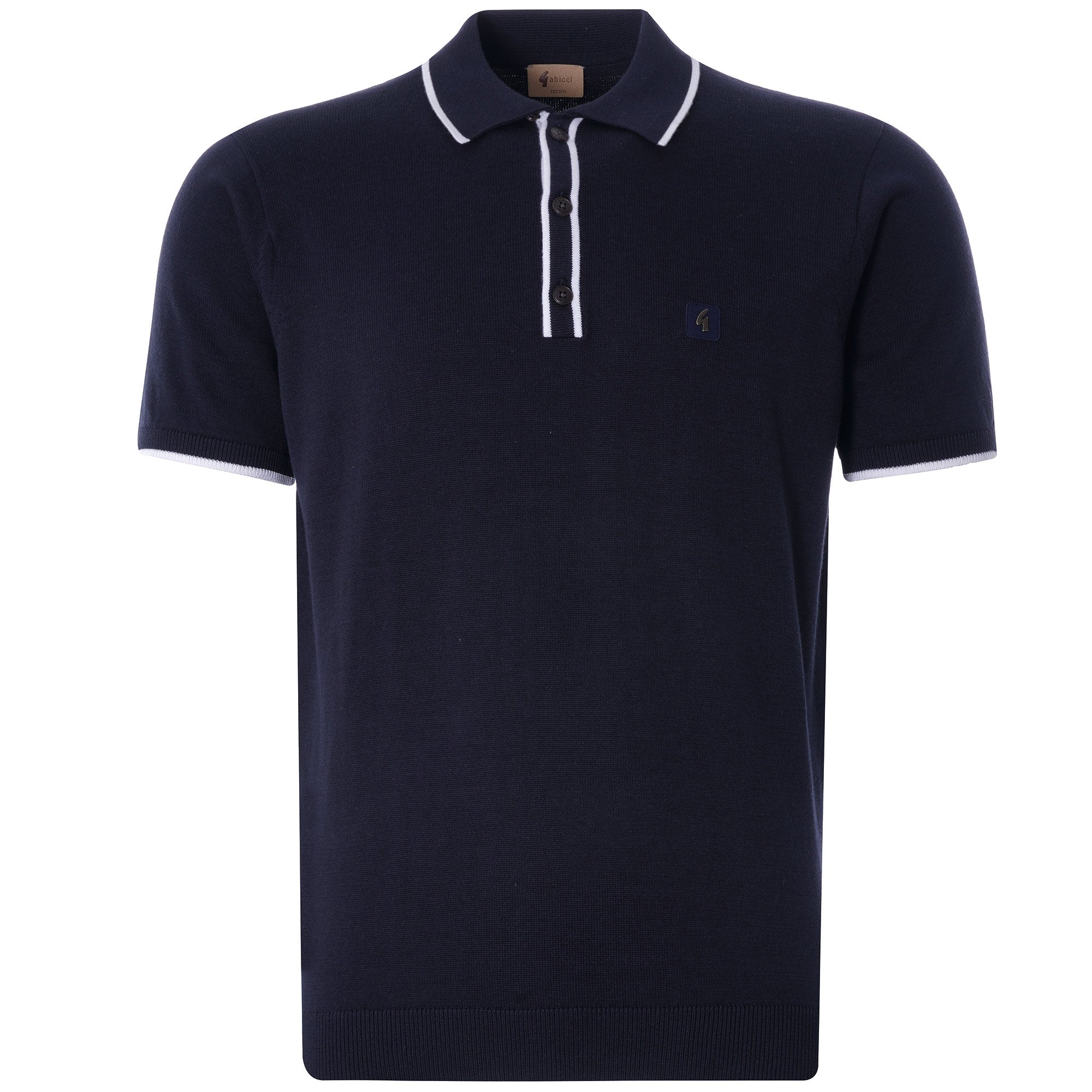Lineker Knitted Polo Shirt  - Navy