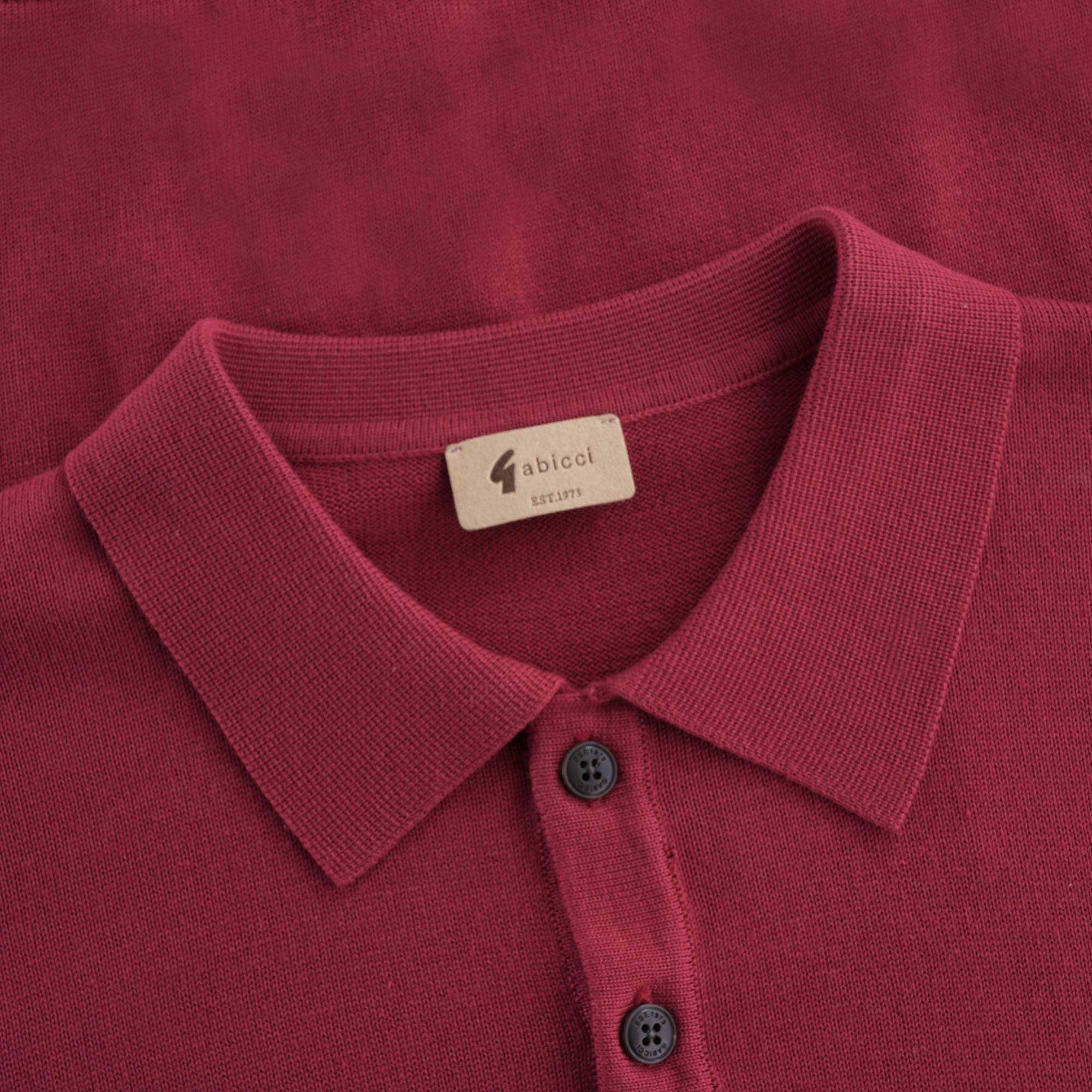 Jackson Knitted Polo Shirt - Tayberry
