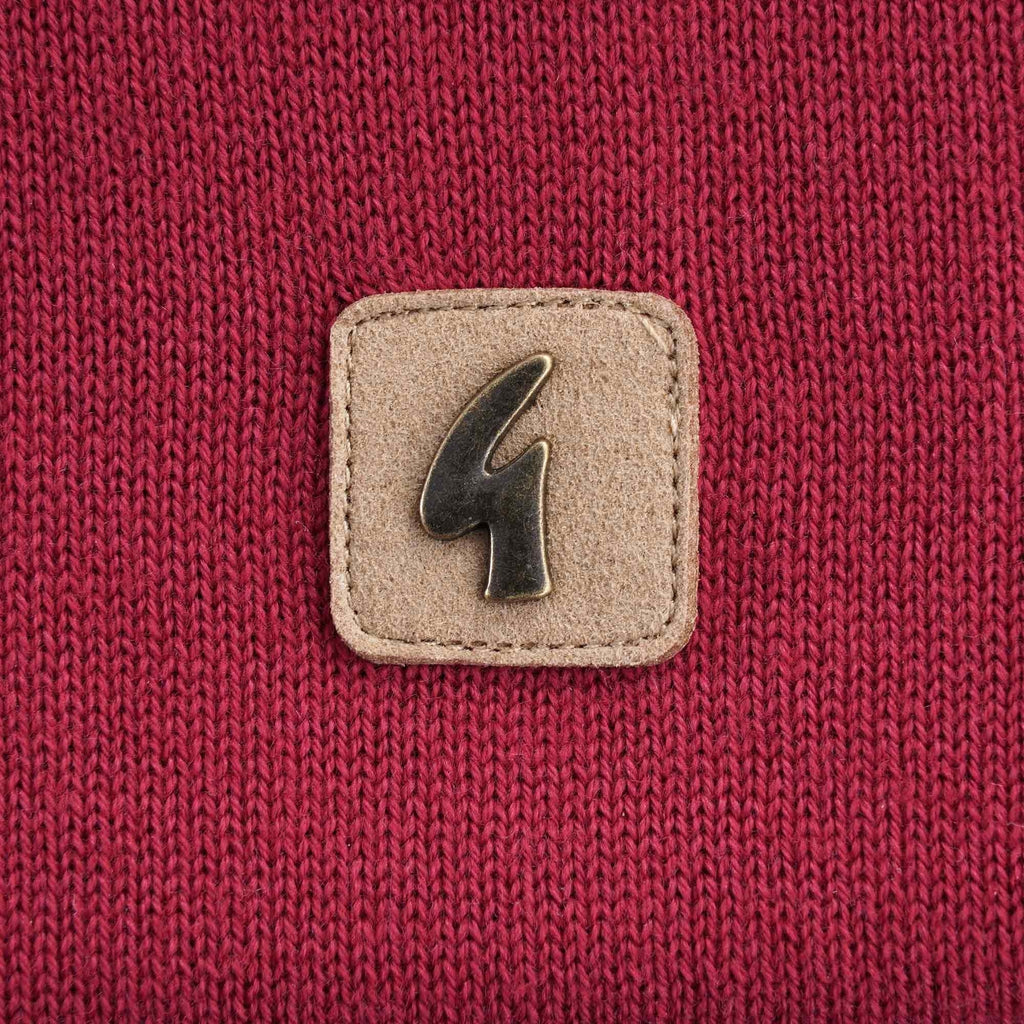 Jackson Knitted Polo Shirt - Tayberry