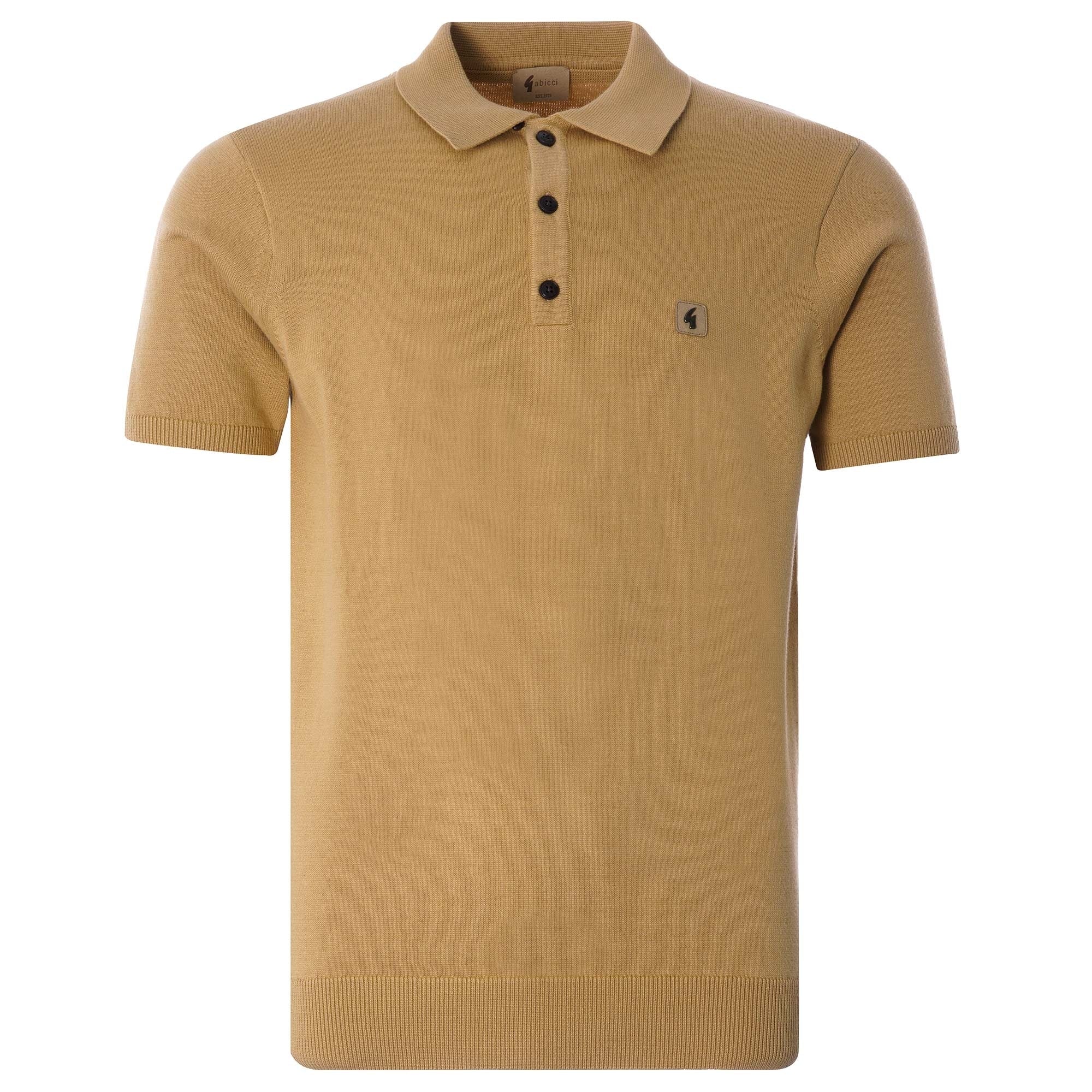 Jackson Knitted Polo Shirt - Sand