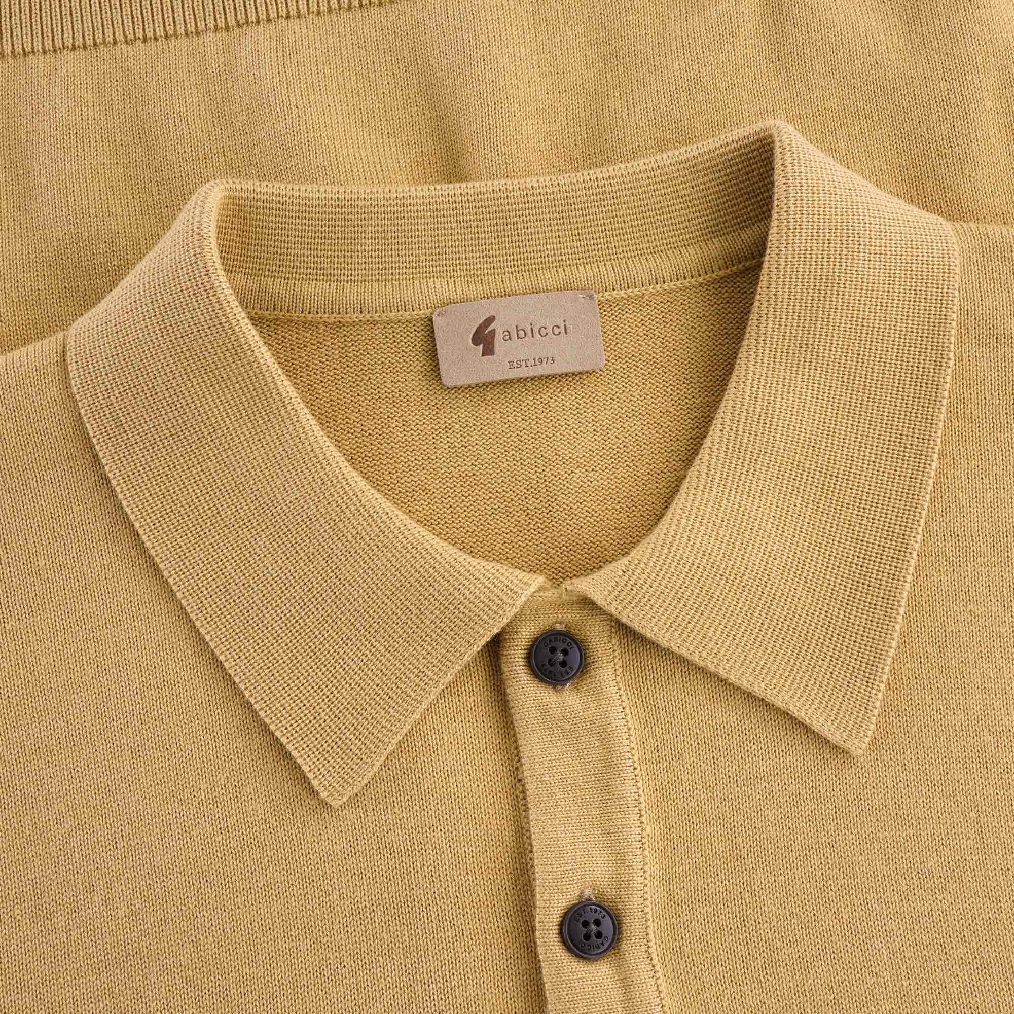 Jackson Knitted Polo Shirt - Sand