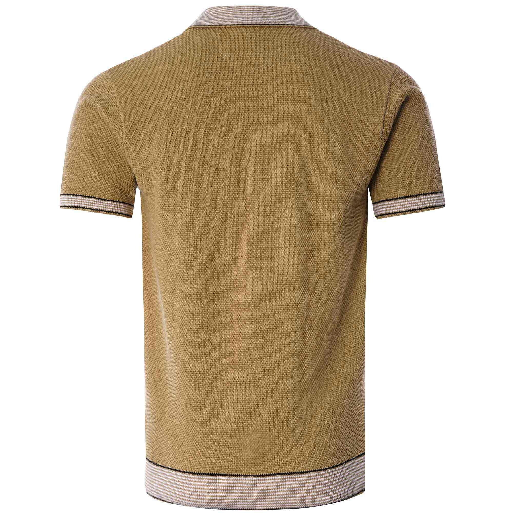 Dicaprio Knitted Polo Shirt - Sand
