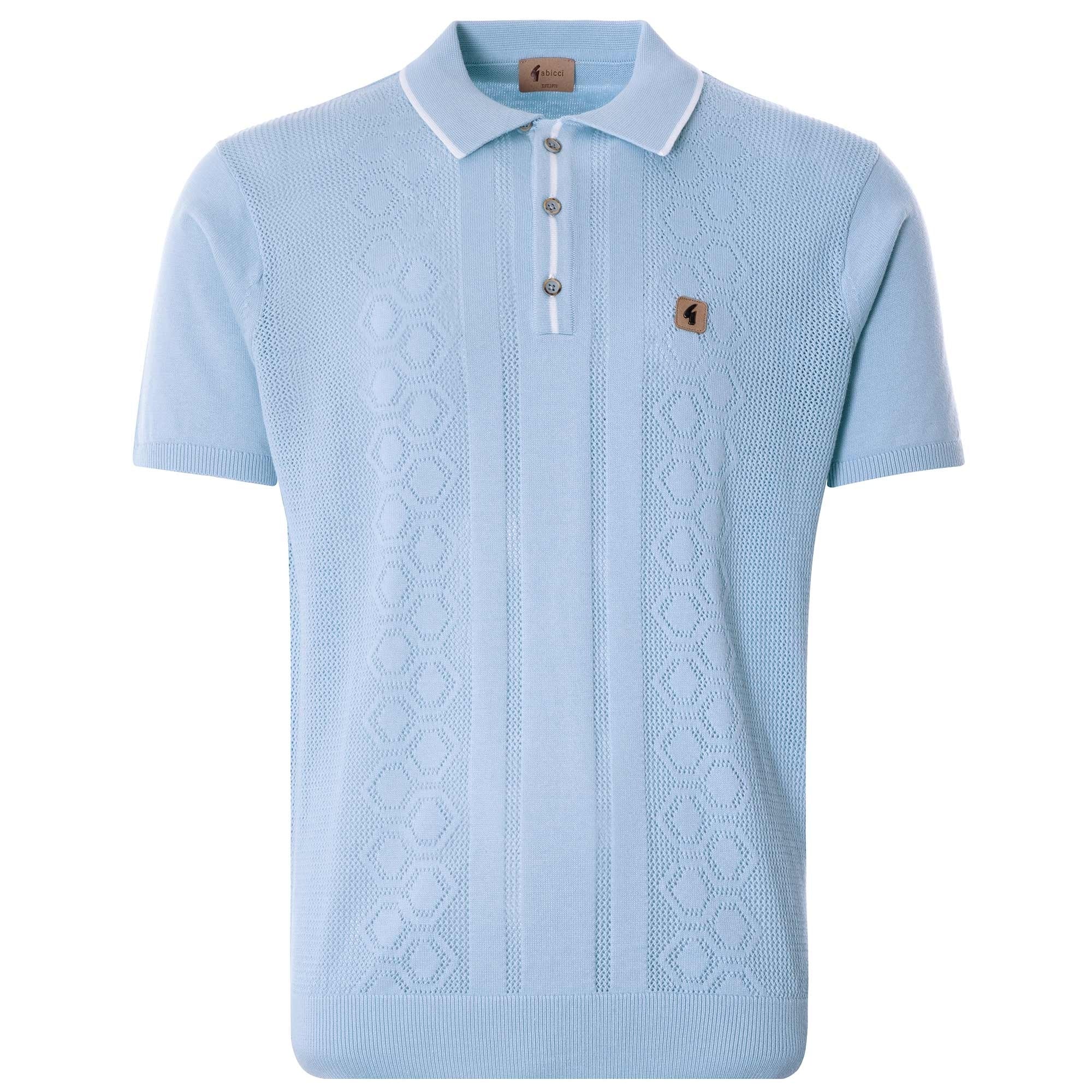 Bronson Knitted Polo Shirt - Ice