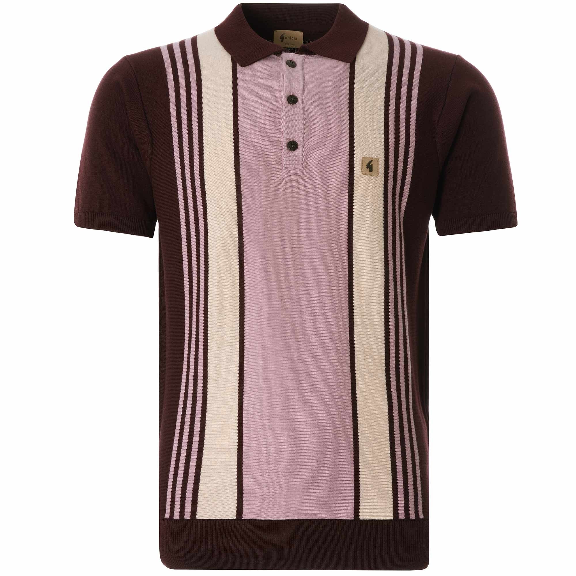 Searle Knitted Polo Shirt - Oxblood