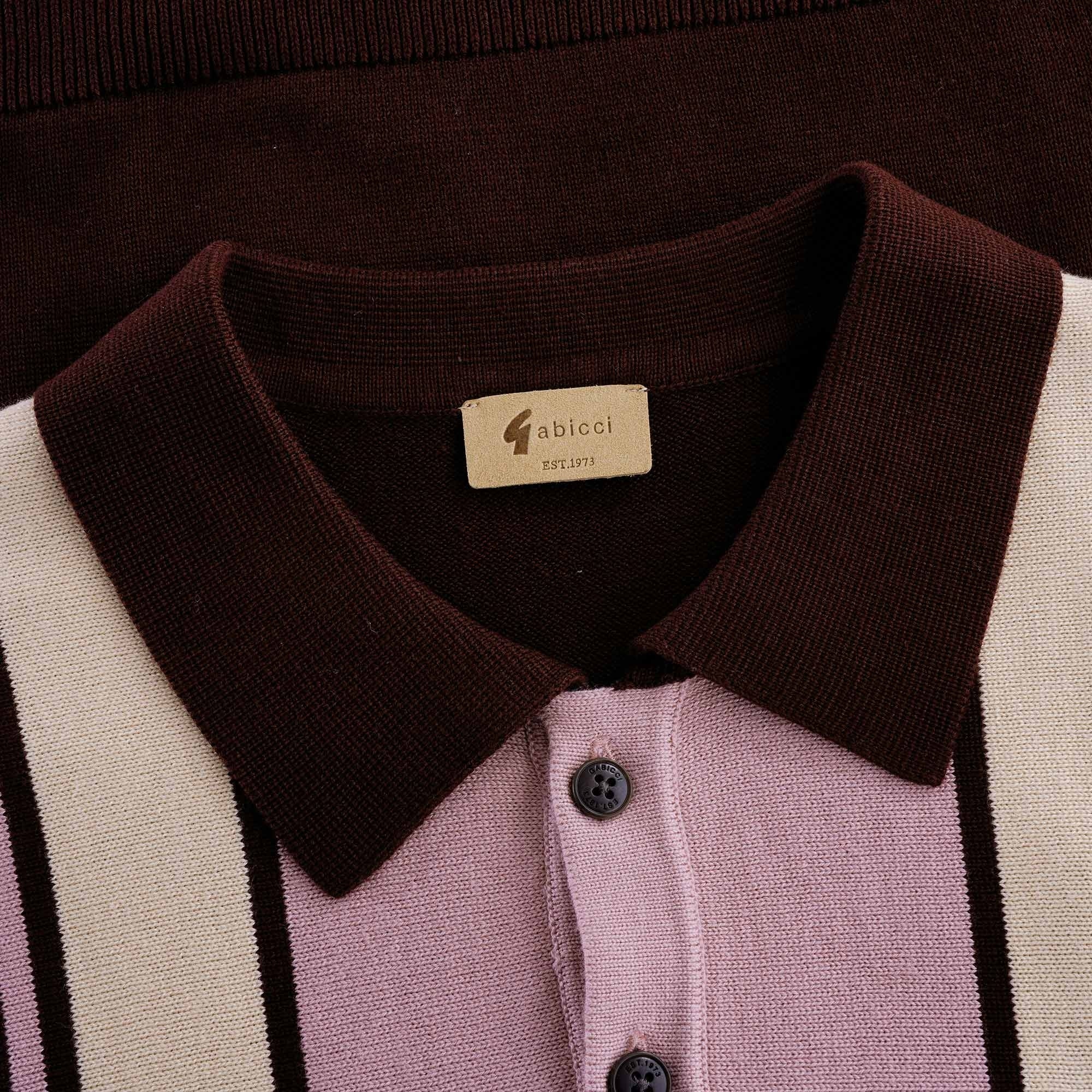 Searle Knitted Polo Shirt - Oxblood