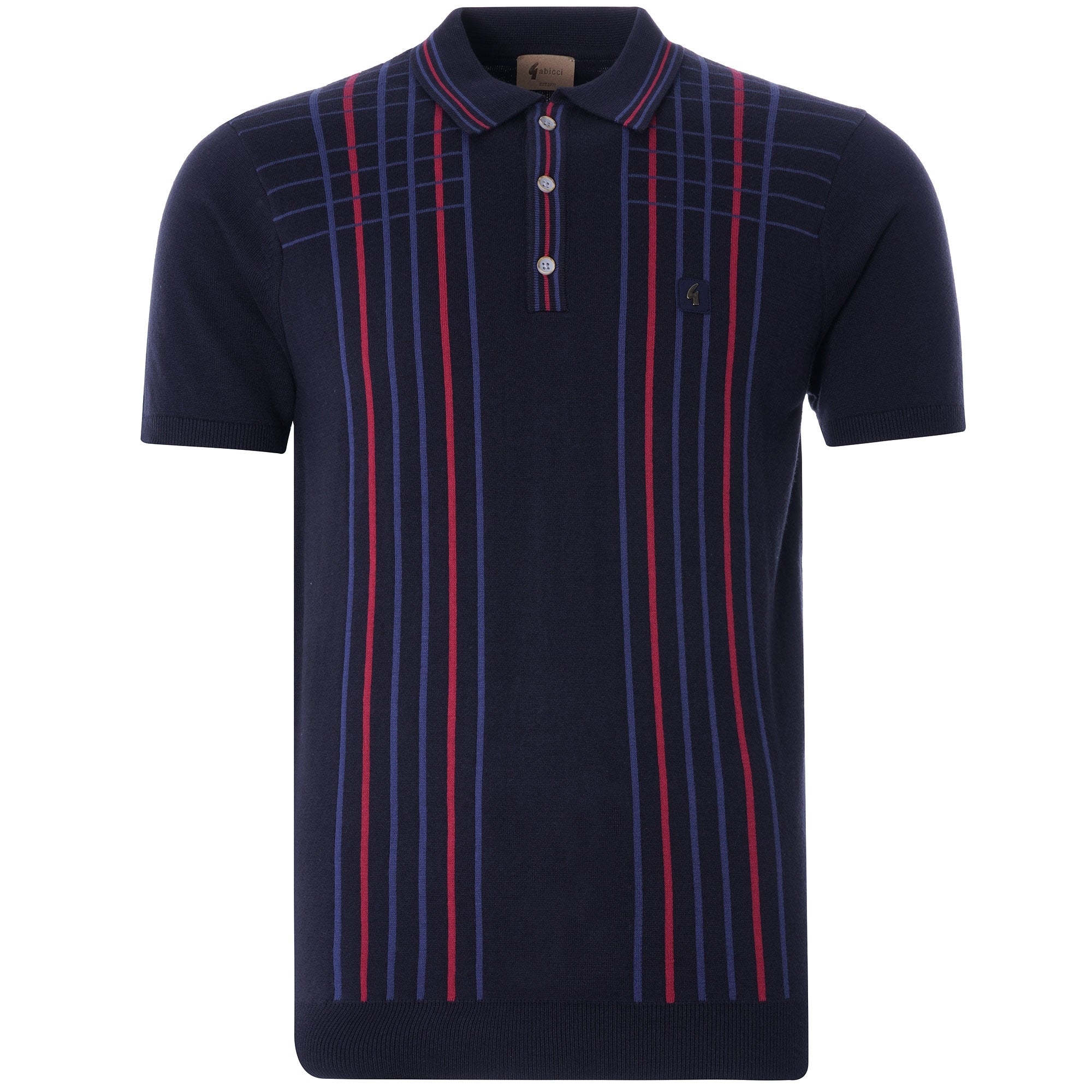 Bale Knitted Polo Shirt - Navy