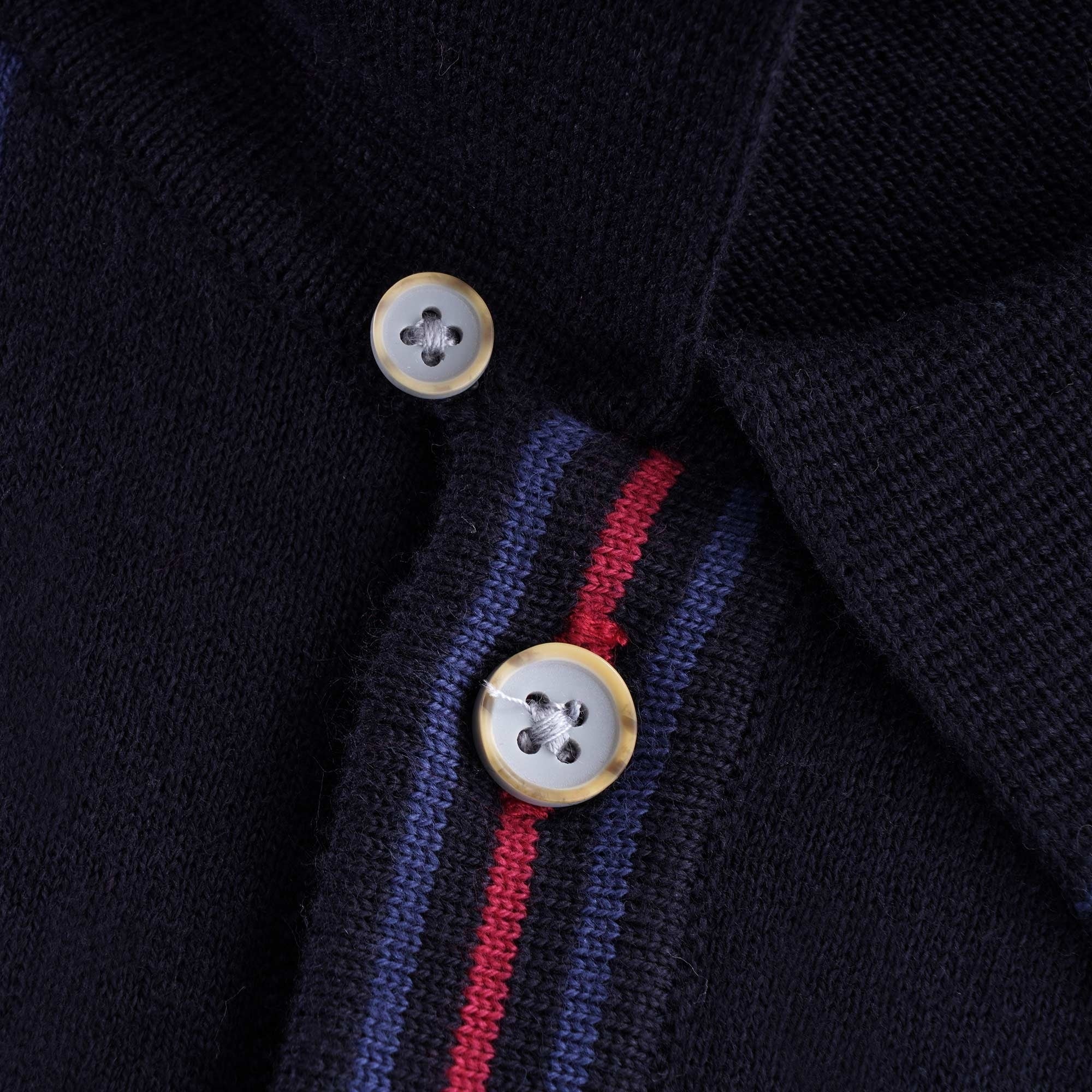 Bale Knitted Polo Shirt - Navy