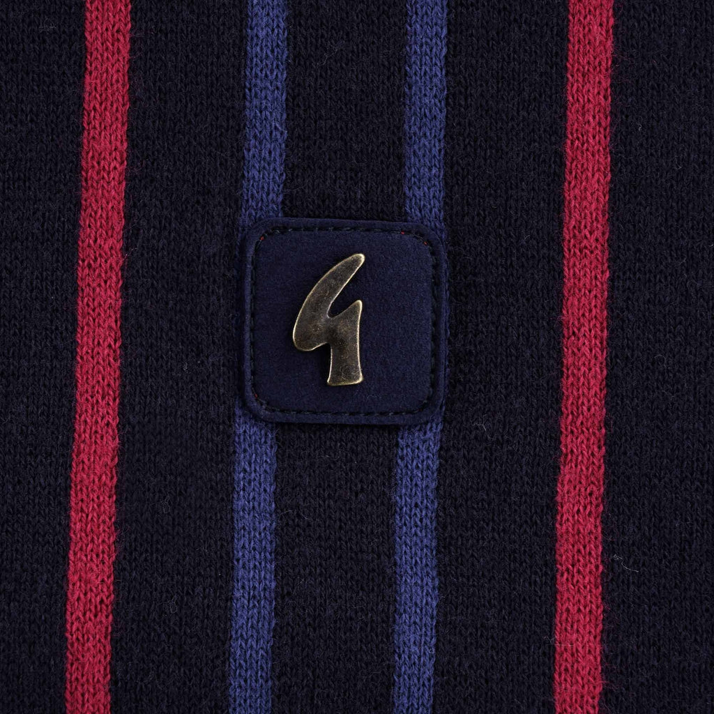 Bale Knitted Polo Shirt - Navy