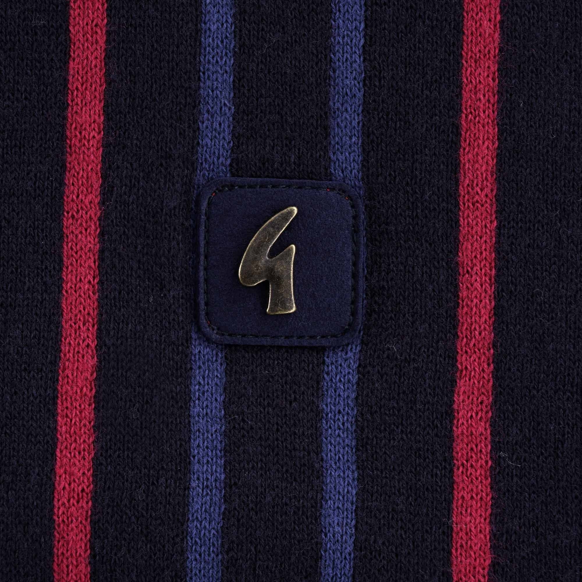 Bale Knitted Polo Shirt - Navy