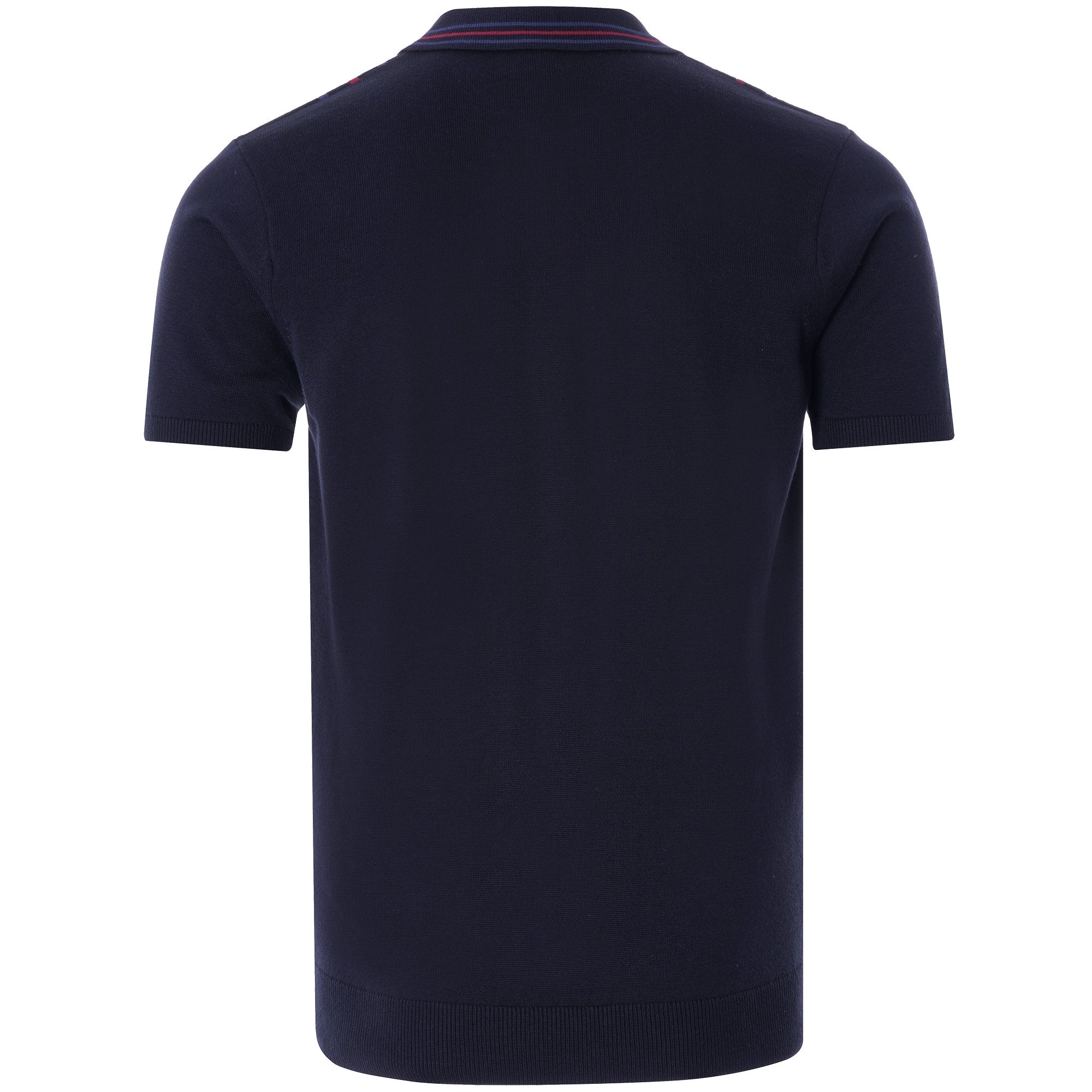 Bale Knitted Polo Shirt - Navy