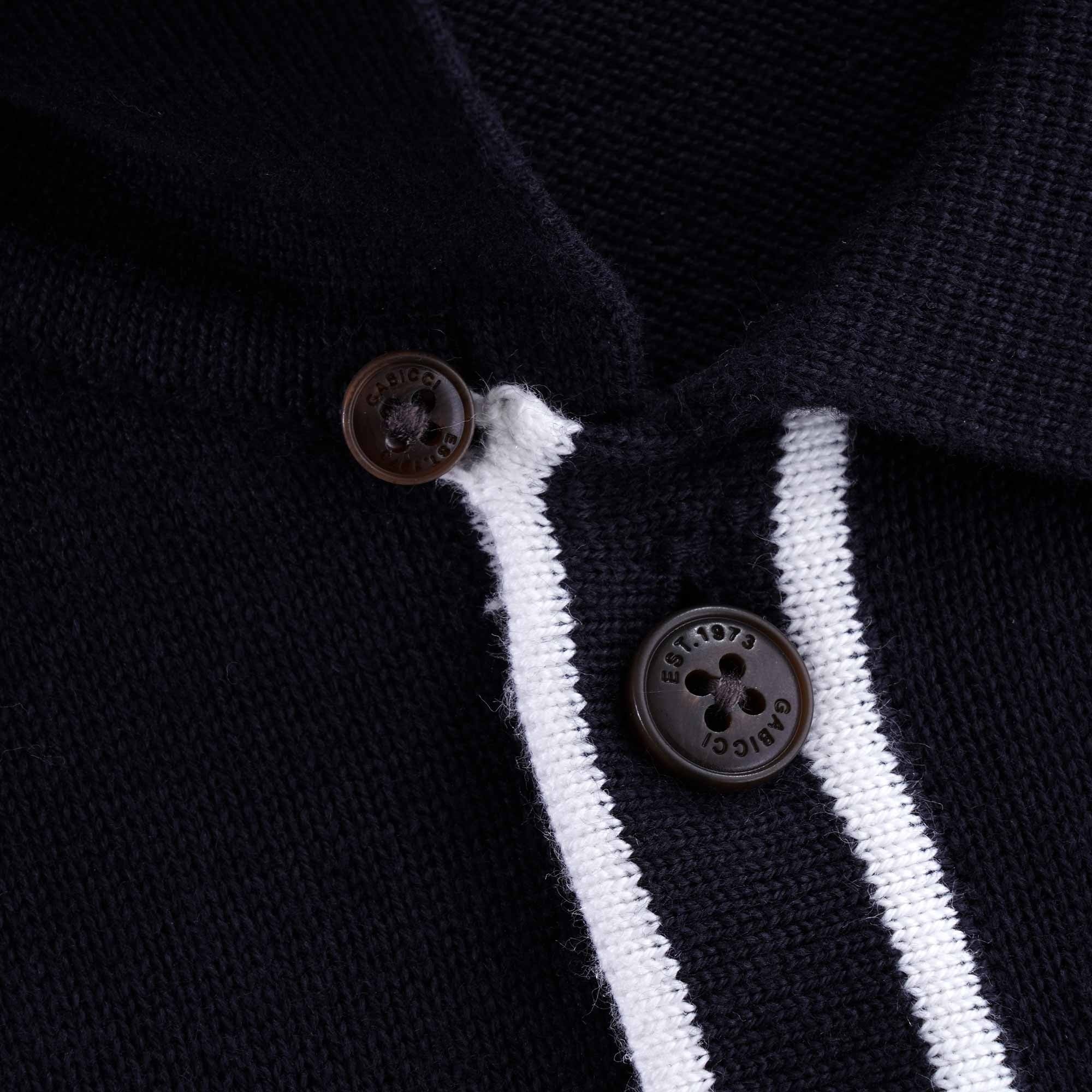 Lineker Knitted Polo Shirt  - Navy