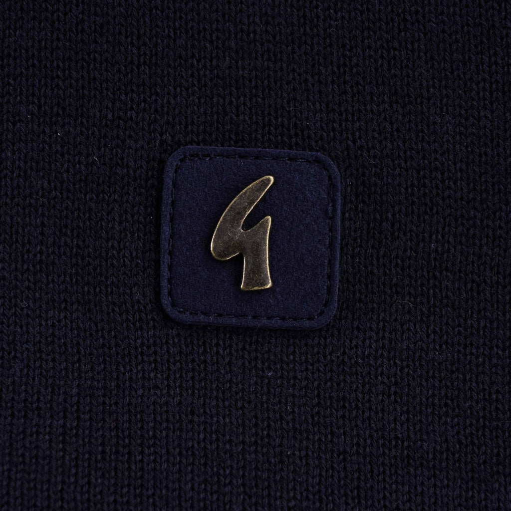 Lineker Knitted Polo Shirt  - Navy