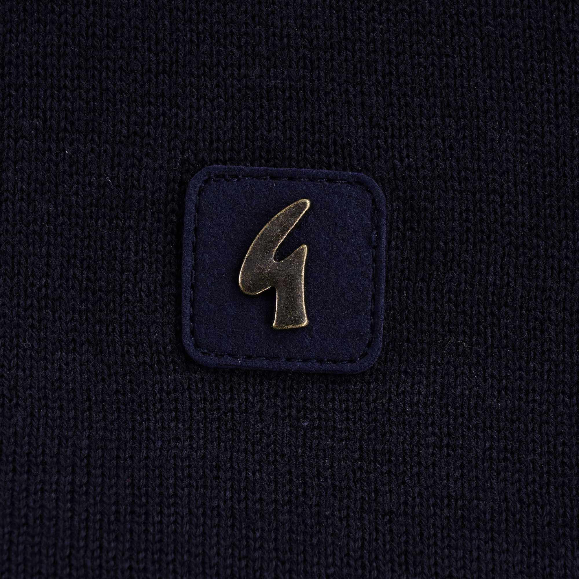 Lineker Knitted Polo Shirt  - Navy