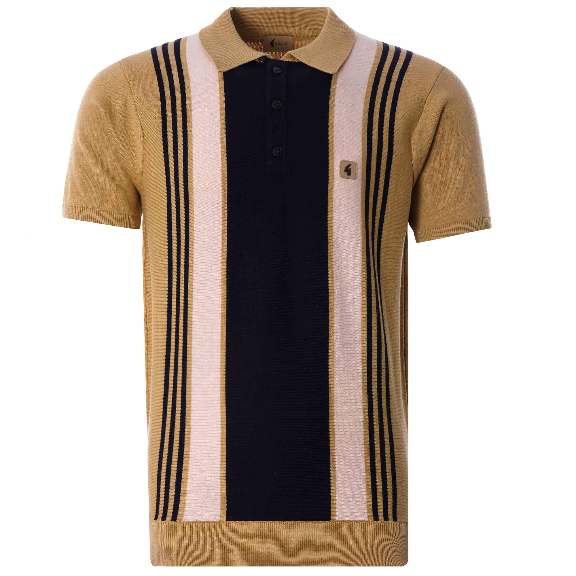 Searle Knitted Polo Shirt - Sand