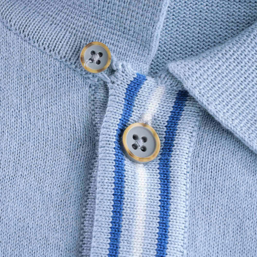 Bale Knitted Polo Shirt - Ice