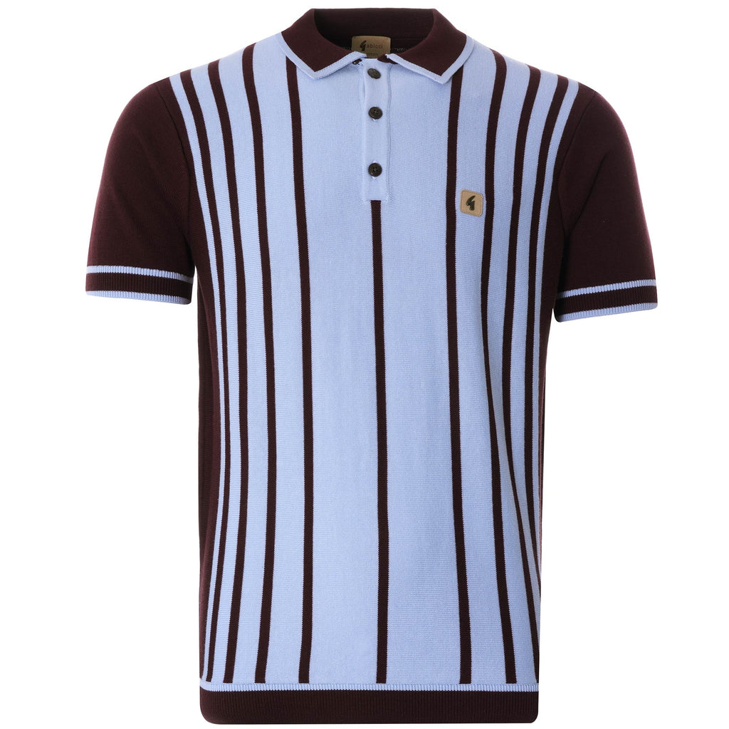 Peck Knitted Polo Shirt - Oxblood