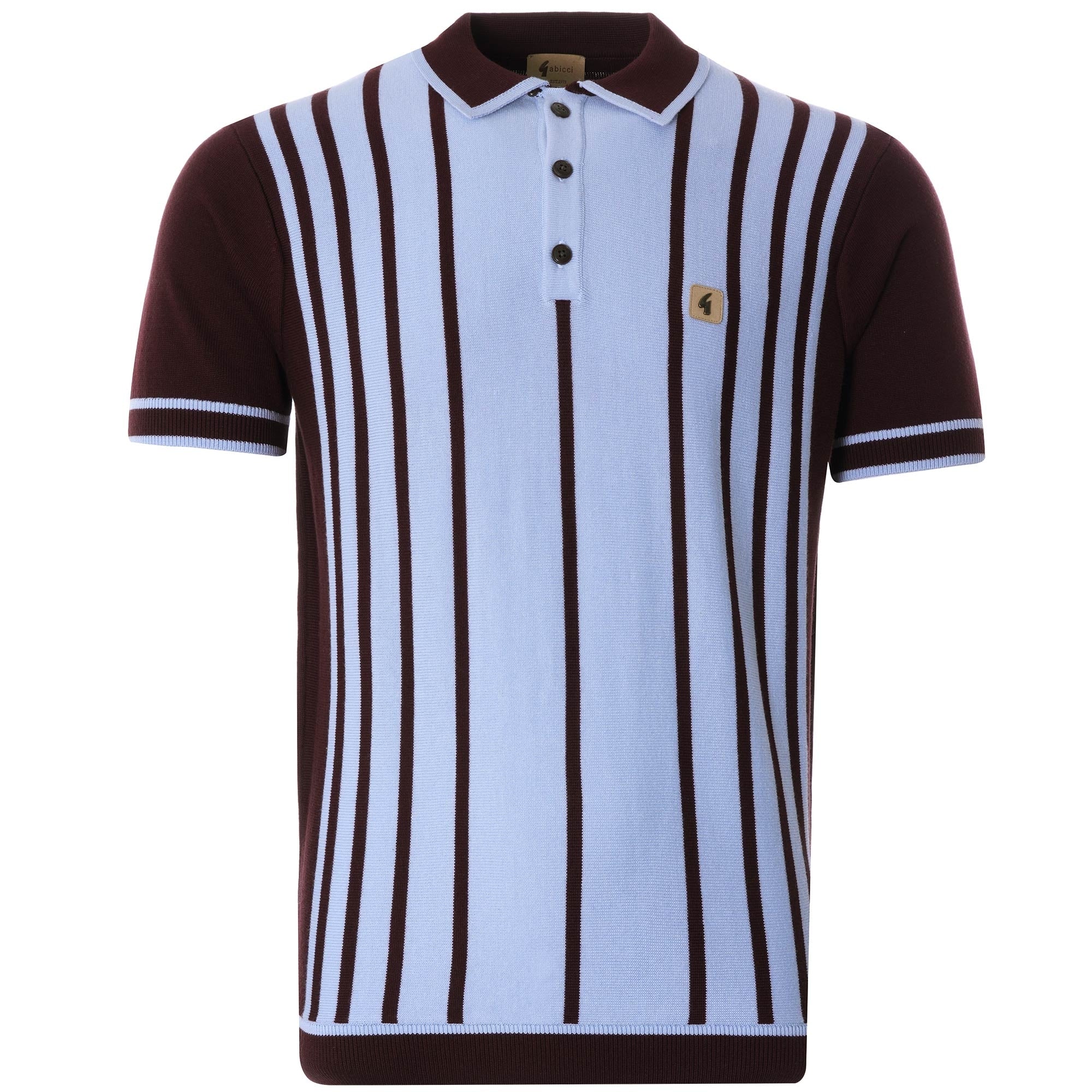 Peck Knitted Polo Shirt - Oxblood