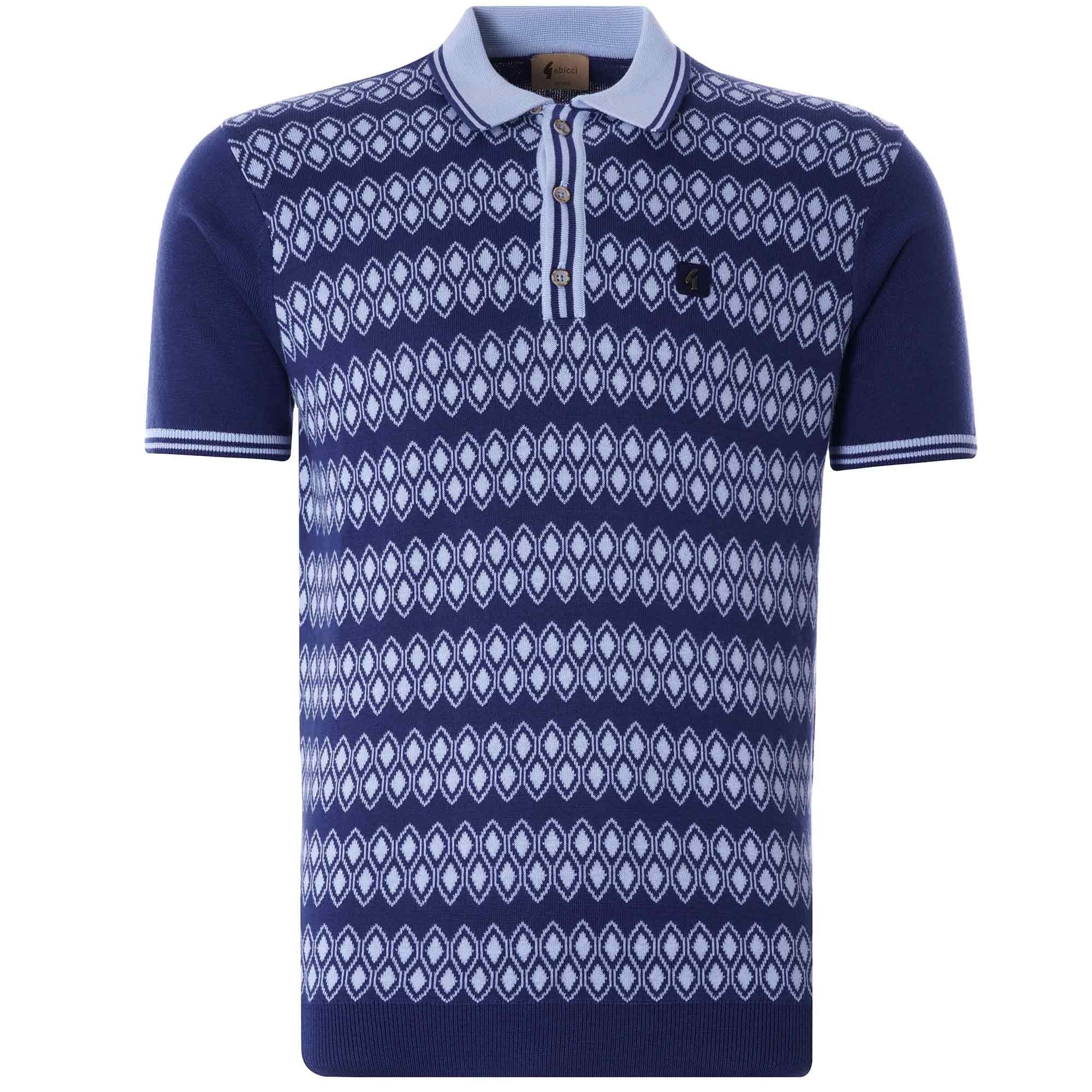 Gable Knitted Polo Shirt - Twilight