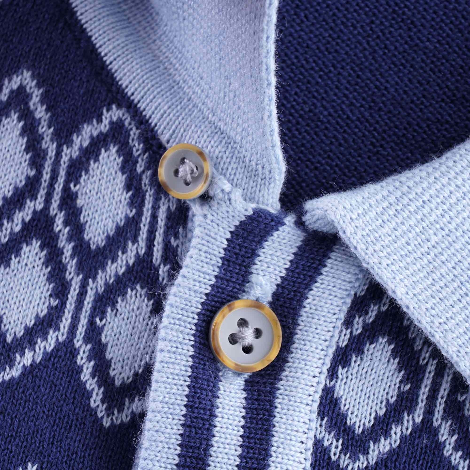 Gable Knitted Polo Shirt - Twilight