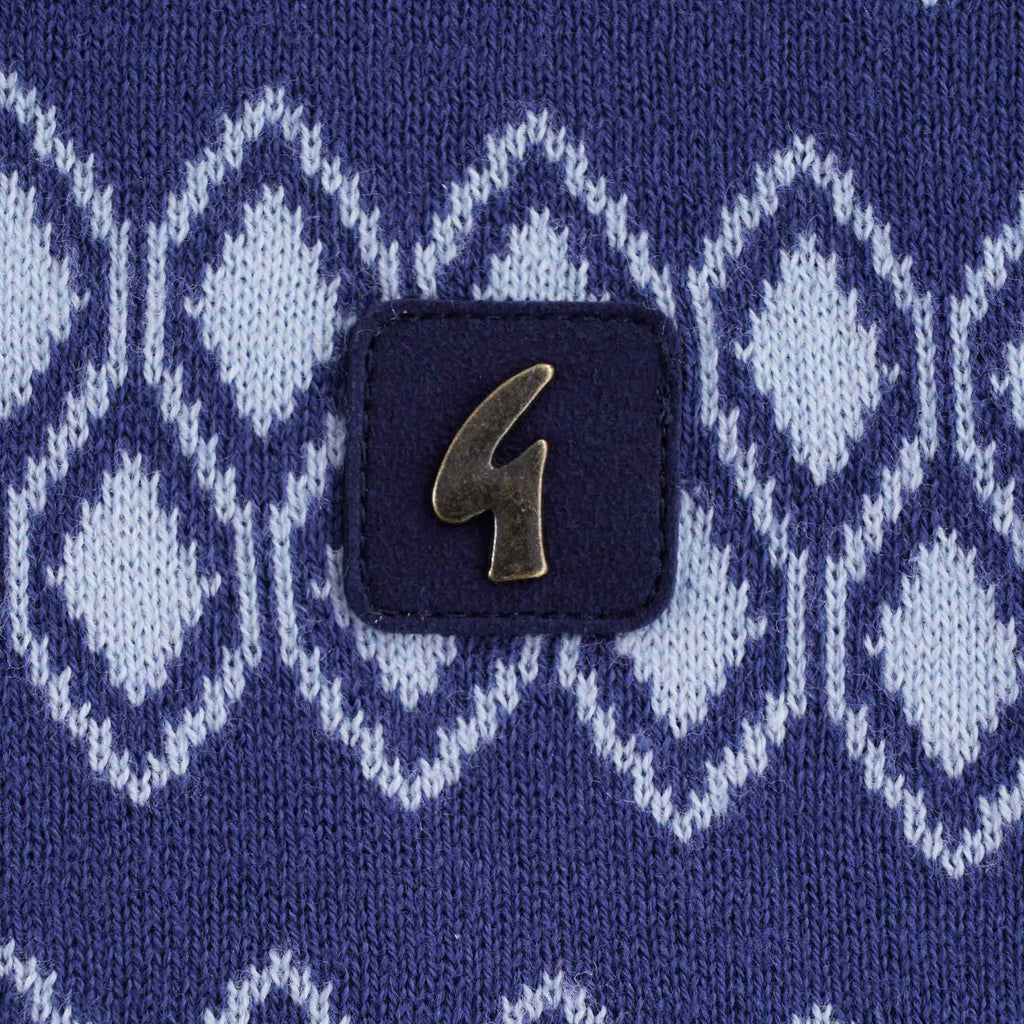 Gable Knitted Polo Shirt - Twilight
