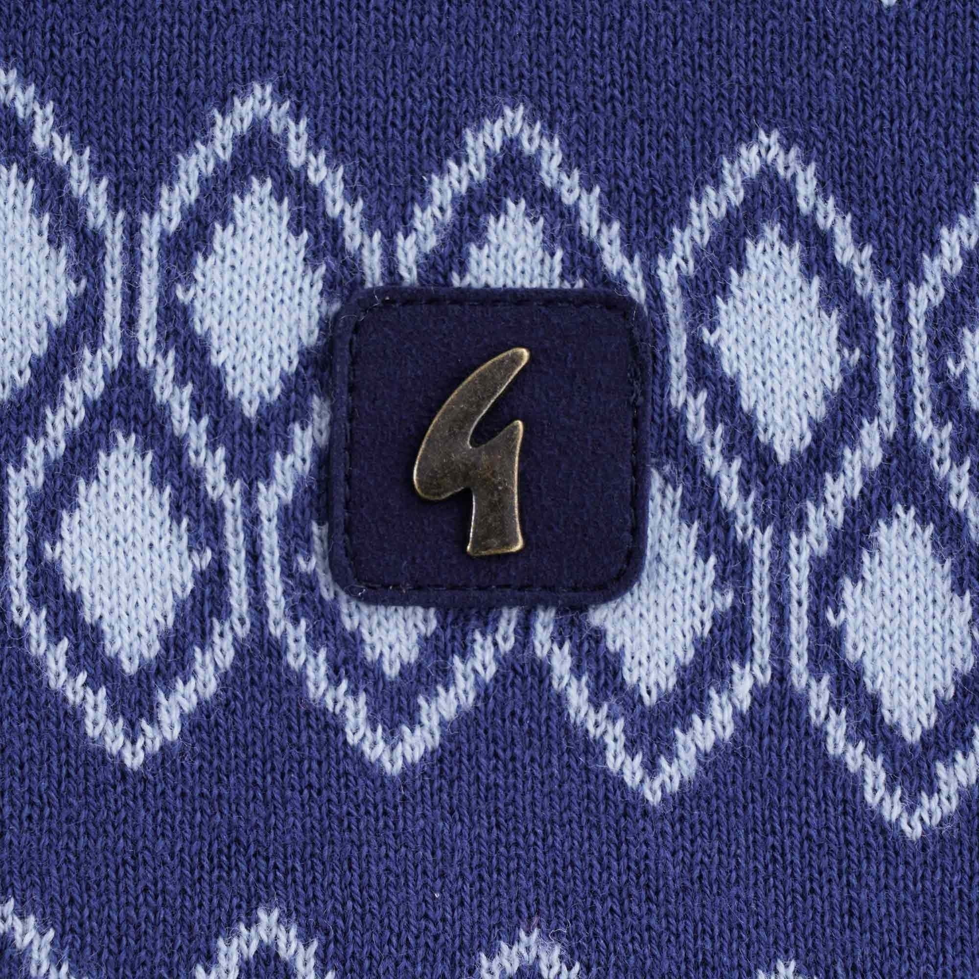 Gable Knitted Polo Shirt - Twilight