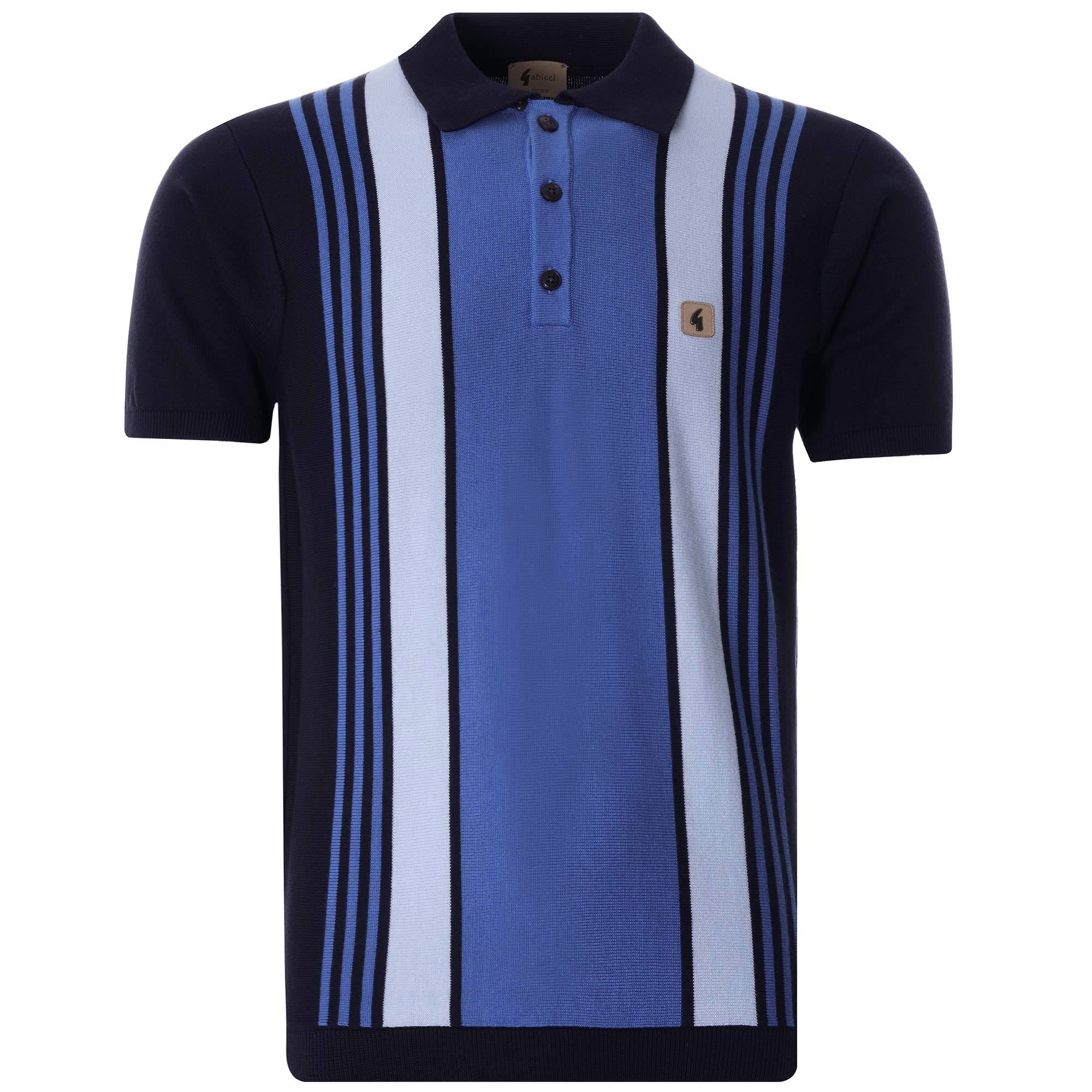 Searle Knitted Polo Shirt - Navy