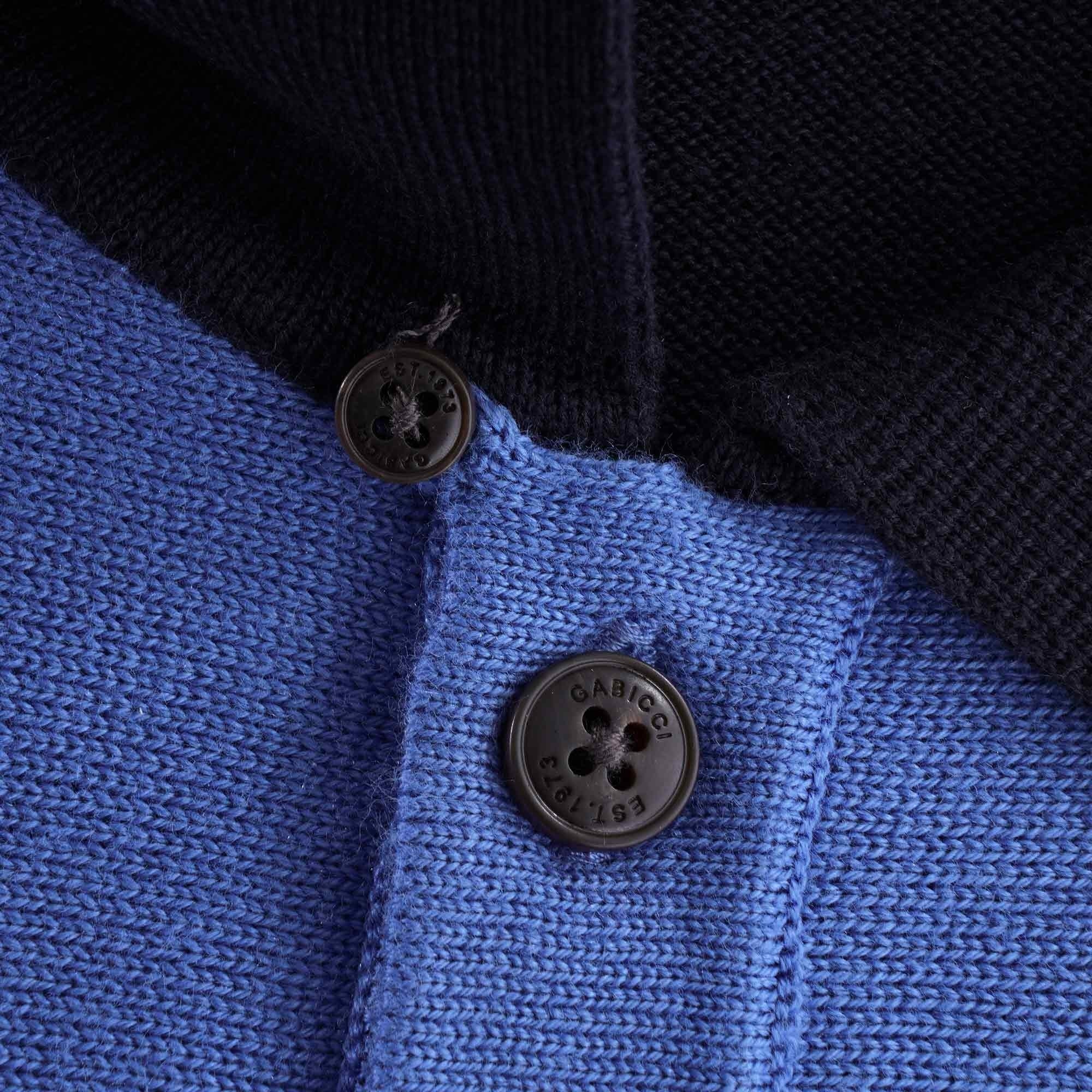 Searle Knitted Polo Shirt - Navy