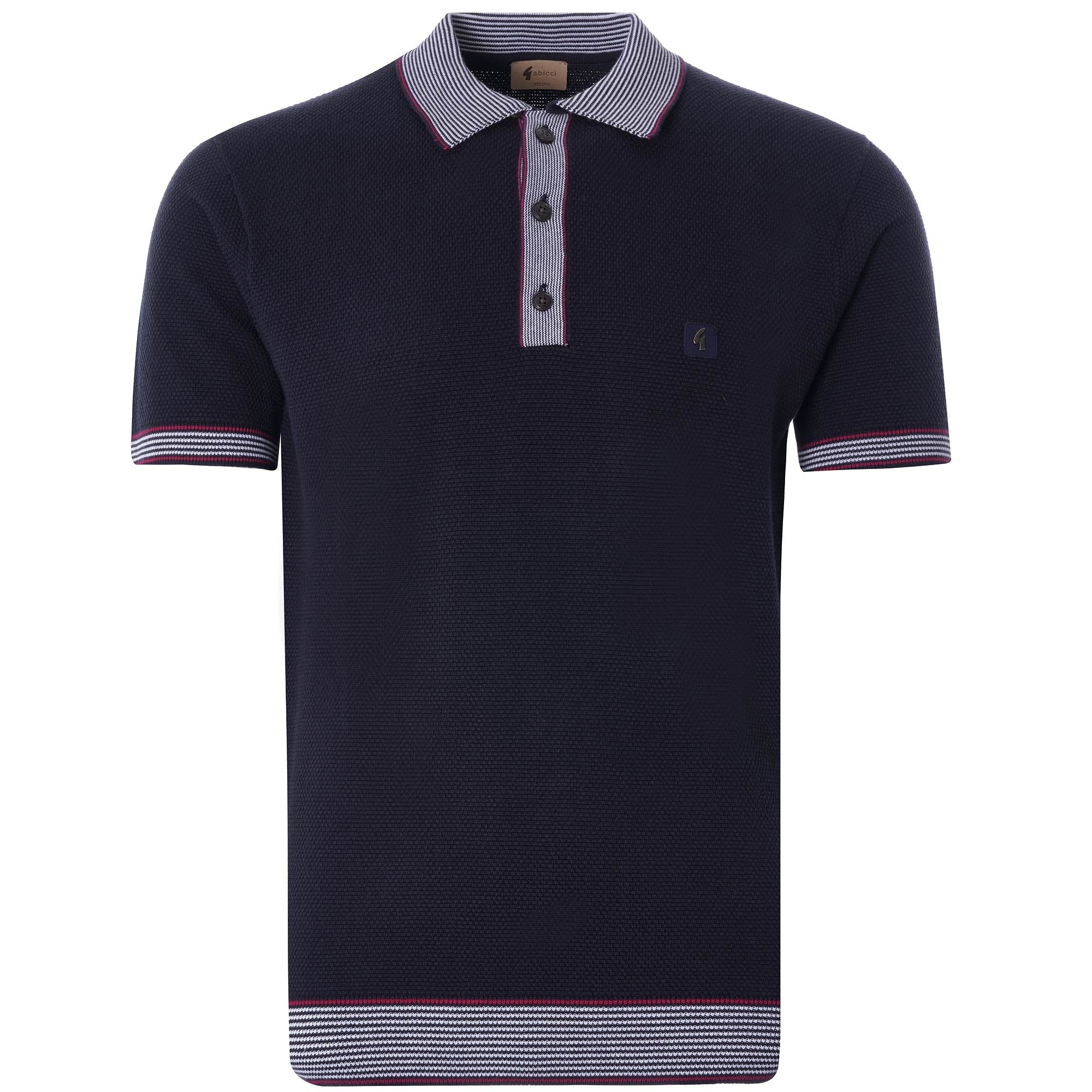 Dicaprio Knitted Polo Shirt - Navy