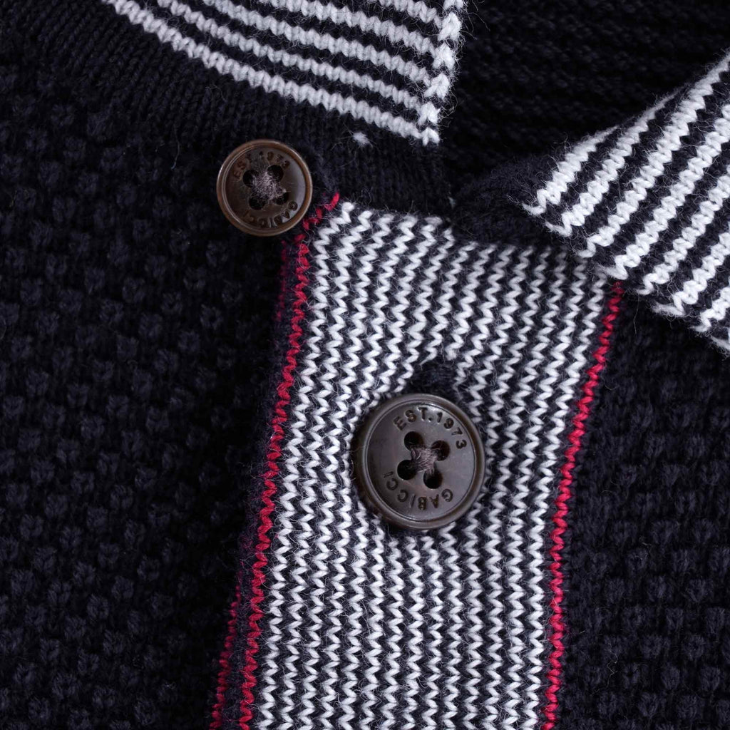 Dicaprio Knitted Polo Shirt - Navy