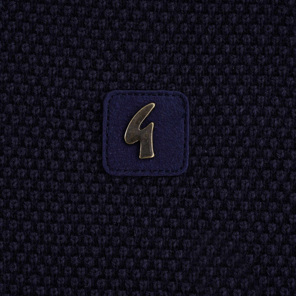 Dicaprio Knitted Polo Shirt - Navy