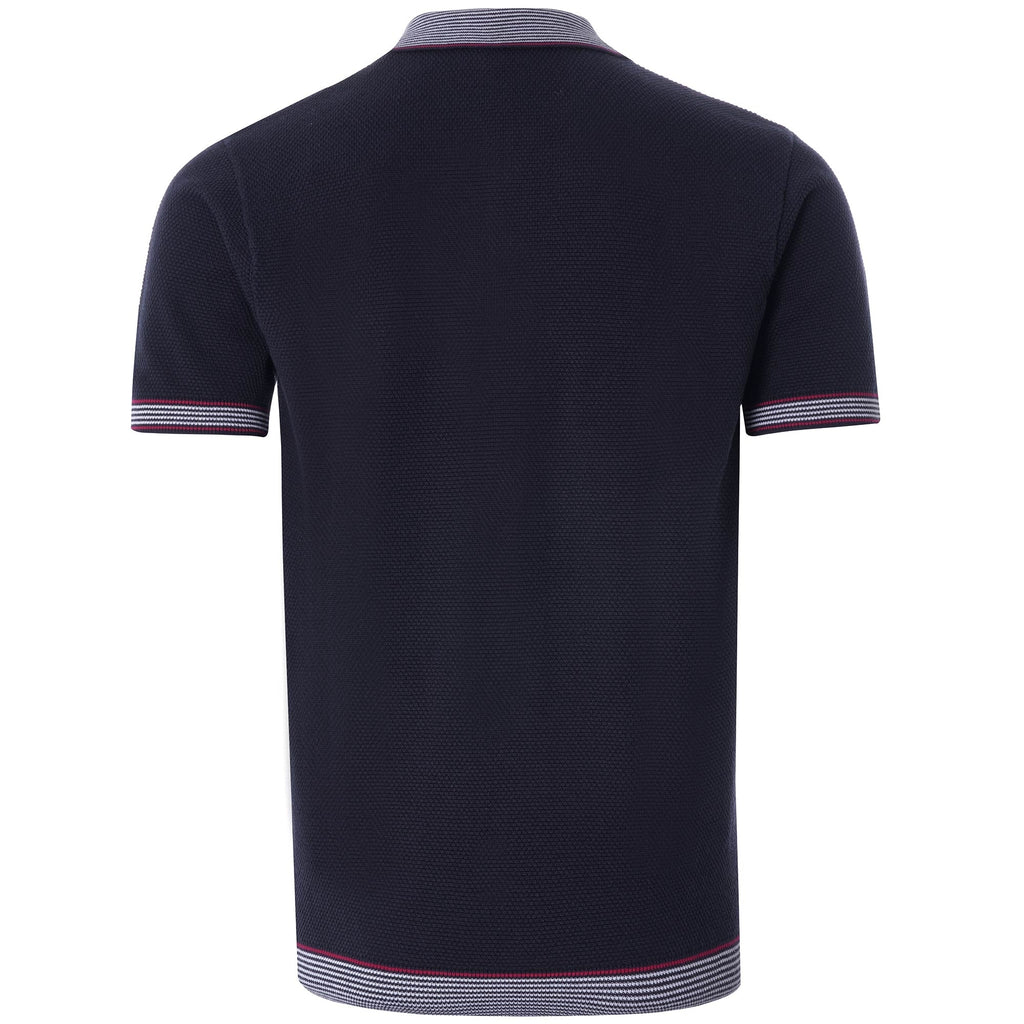 Dicaprio Knitted Polo Shirt - Navy