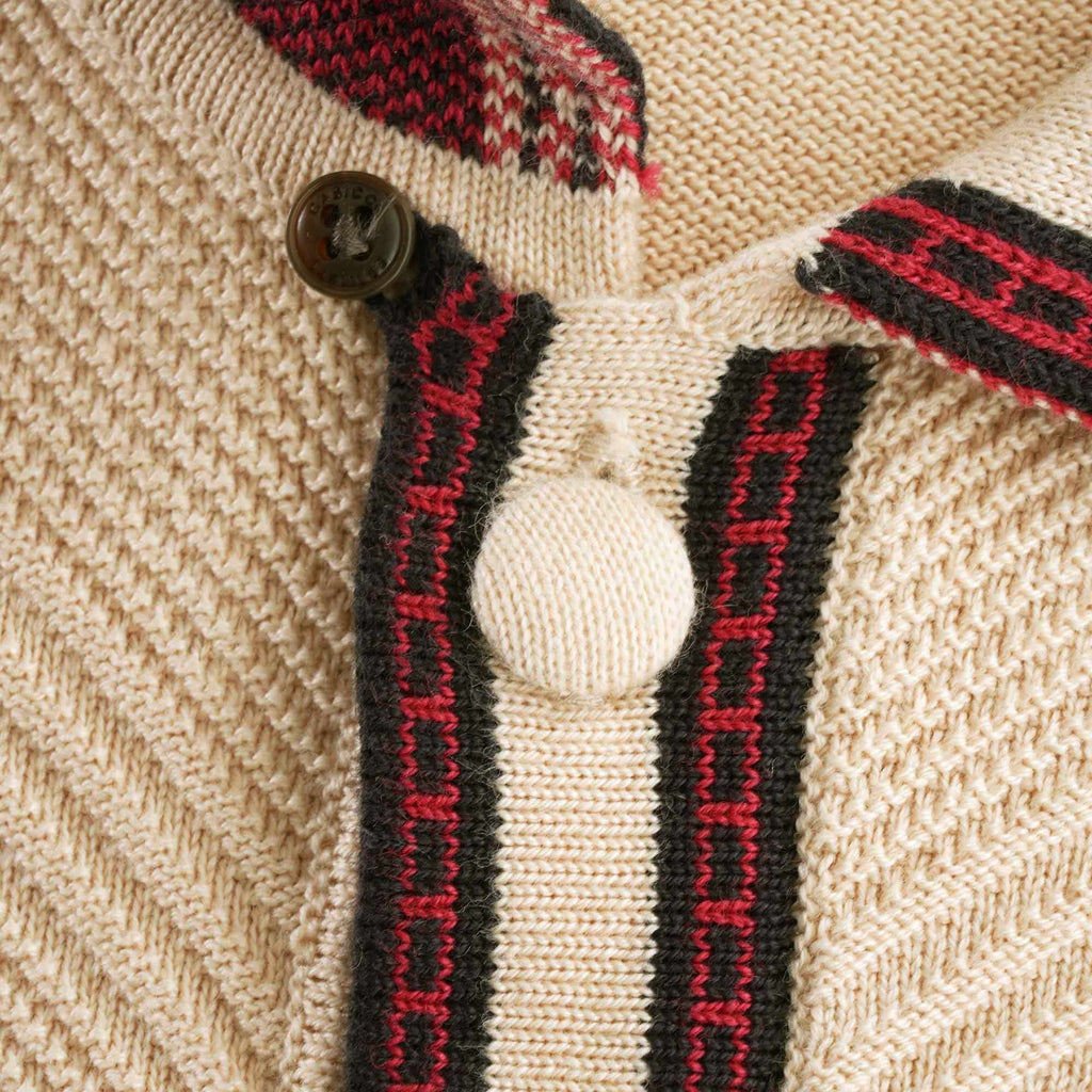 Liotta Button-Through Knitted Polo Shirt - Oatmeal