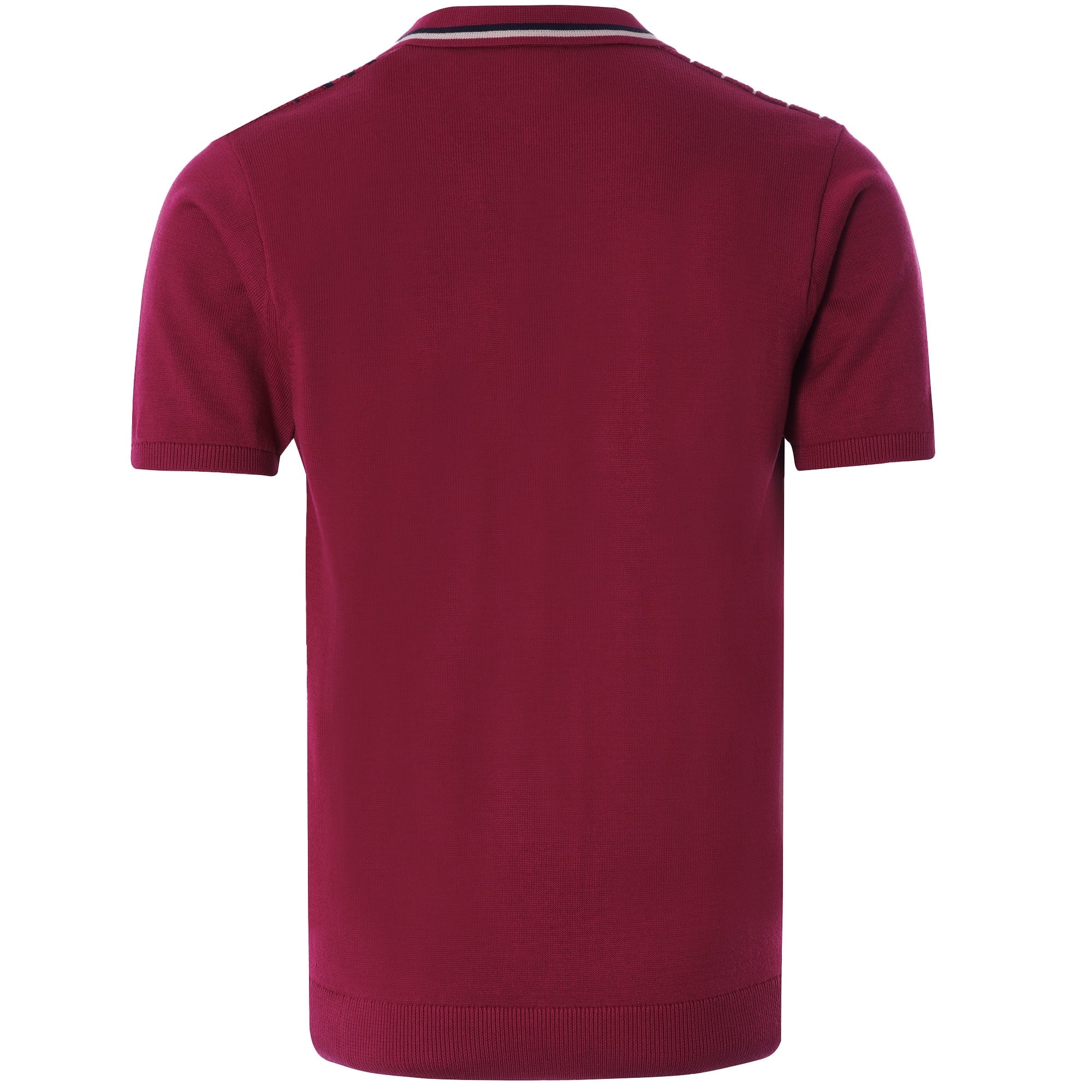 Widmark Knitted Polo Shirt - Tayberry