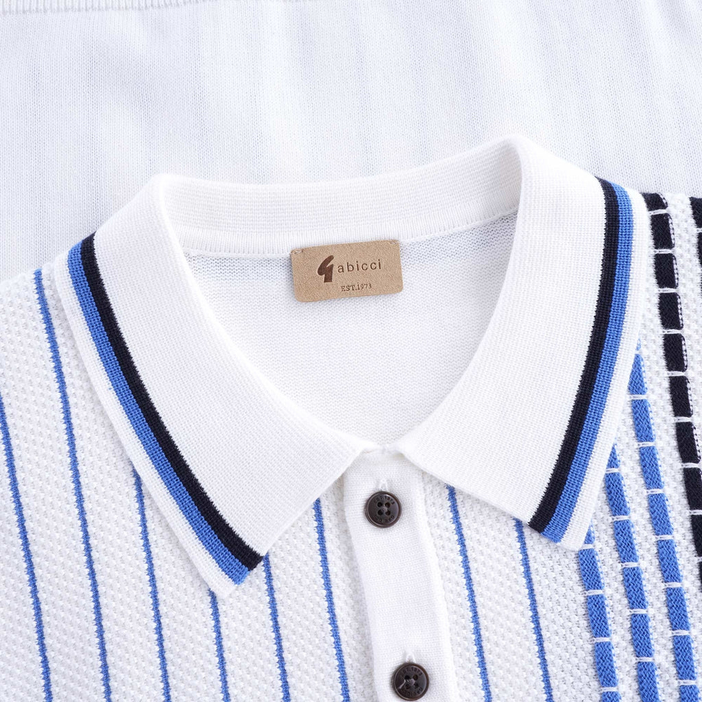 Widmark Knitted Polo Shirt - White