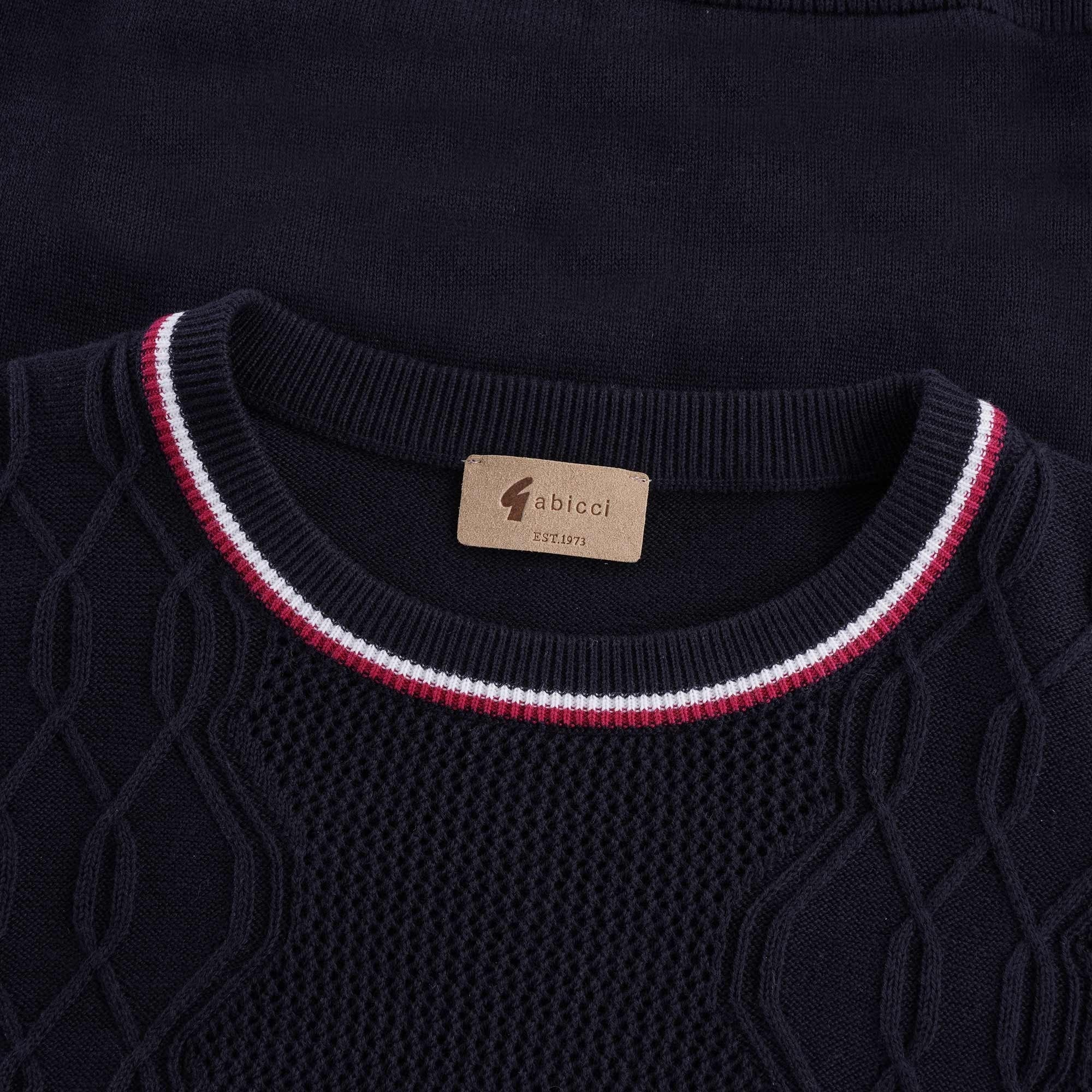 Newman Knitted T-Shirt - Navy
