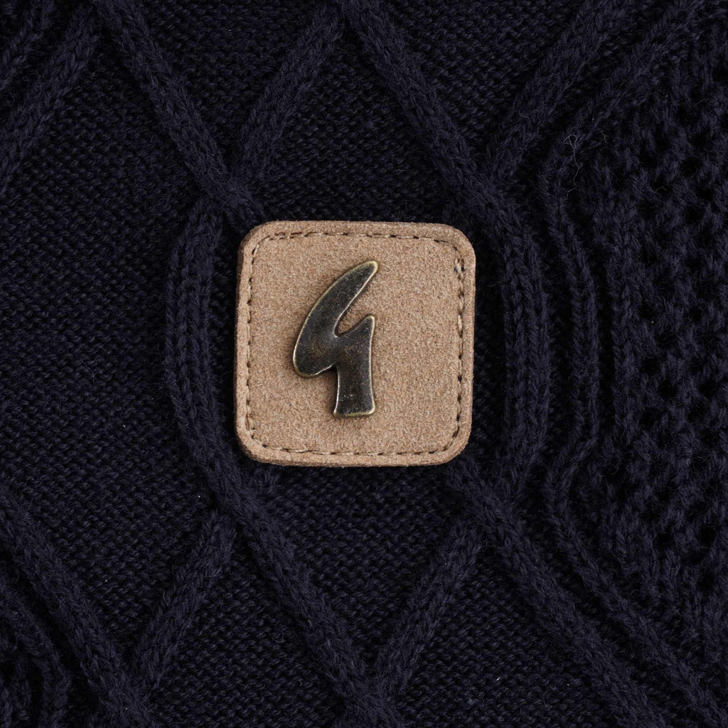 Newman Knitted T-Shirt - Navy