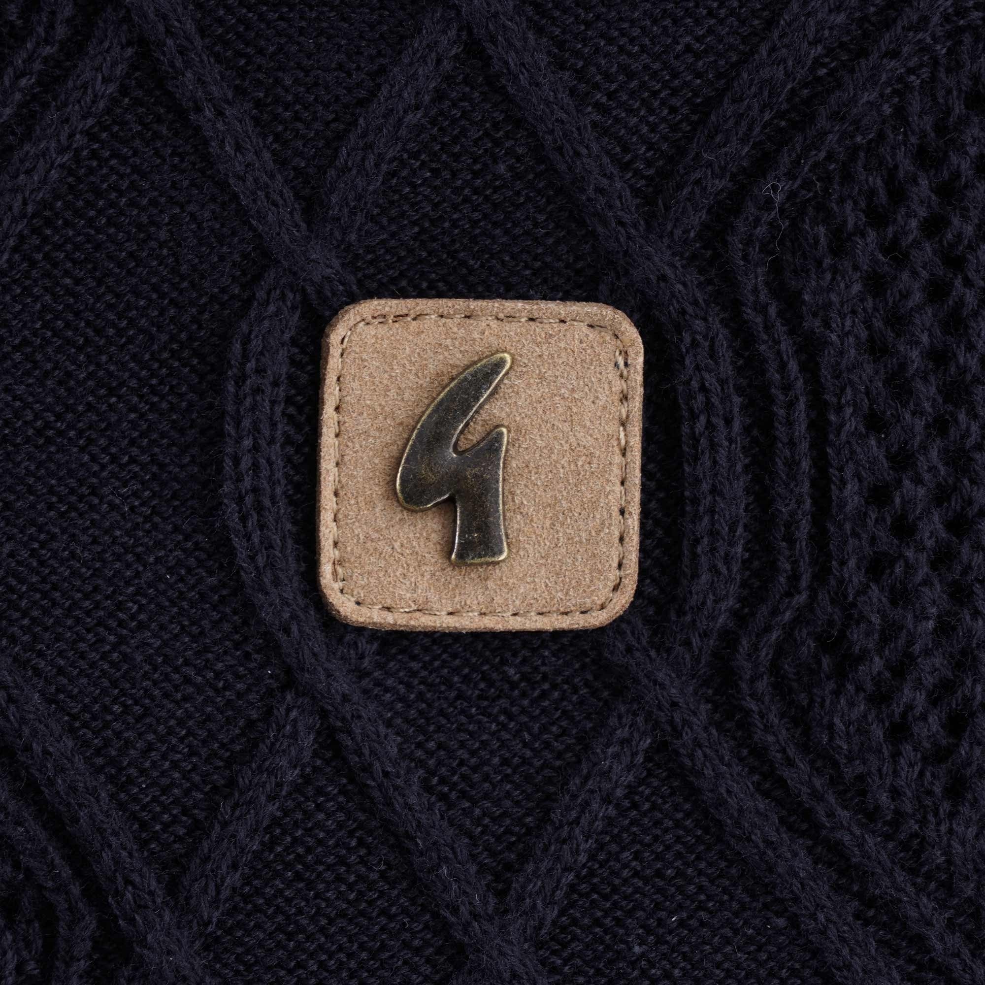 Newman Knitted T-Shirt - Navy