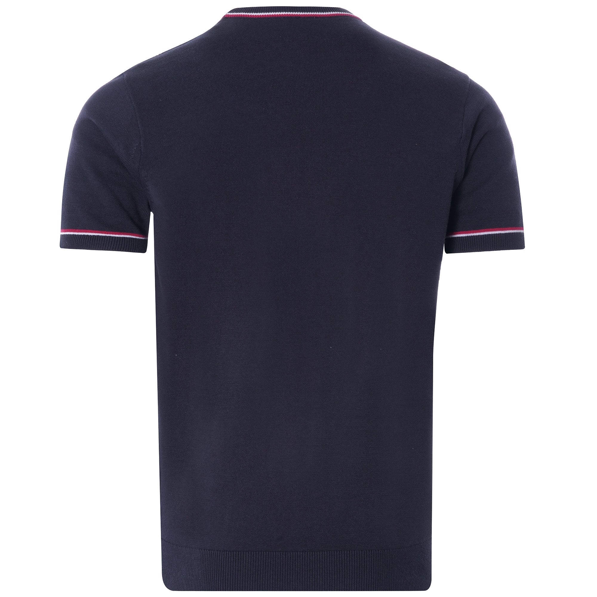 Newman Knitted T-Shirt - Navy
