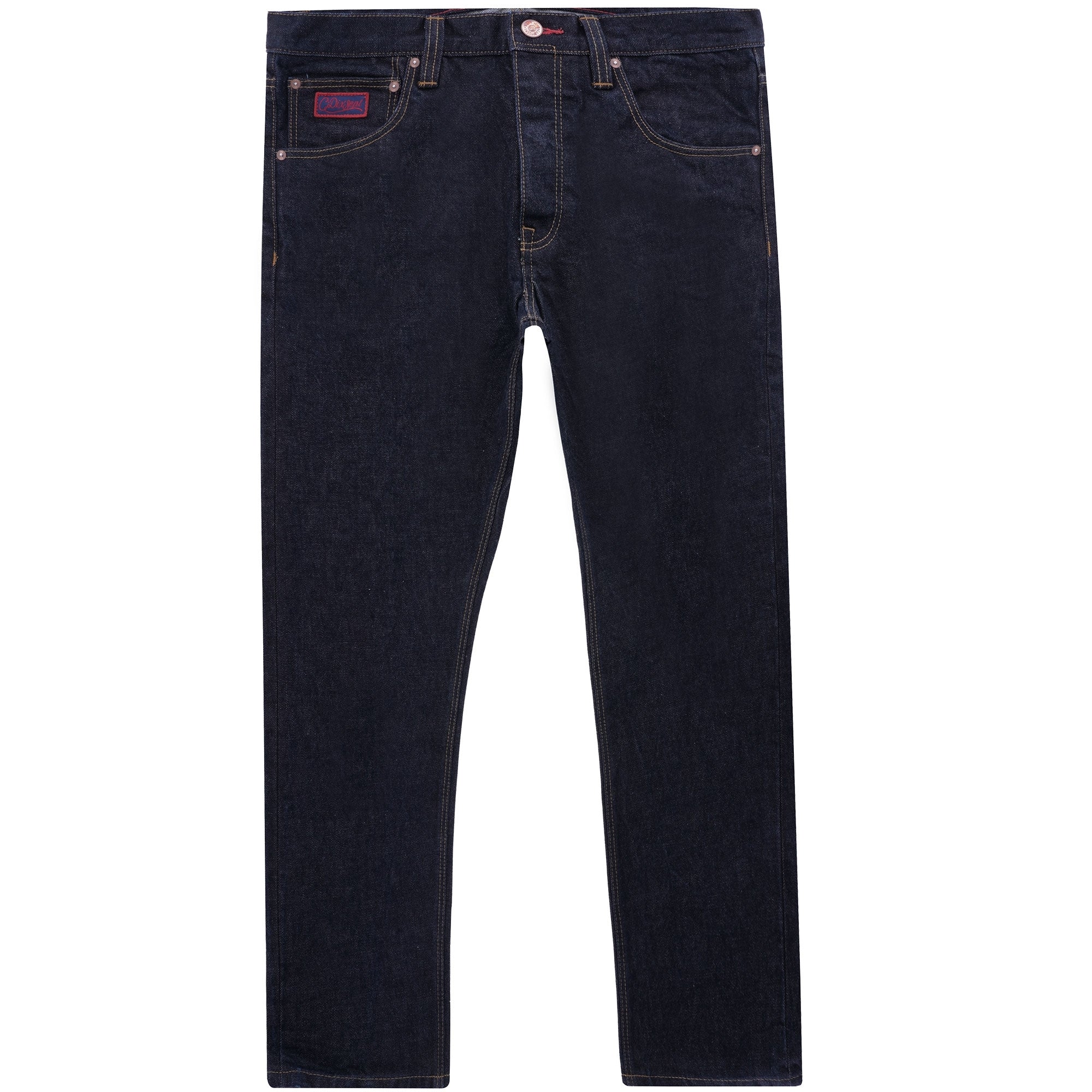 Kaihara C-Tapered Cropped Leg Fit Japanese Selvedge Denim Jeans - Indigo