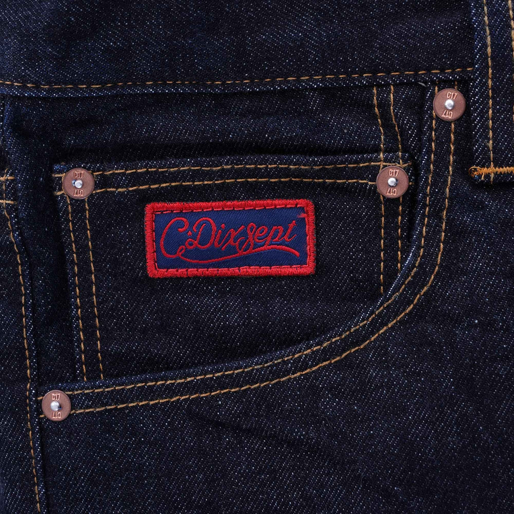 Kaihara C-Tapered Cropped Leg Fit Japanese Selvedge Denim Jeans - Indigo