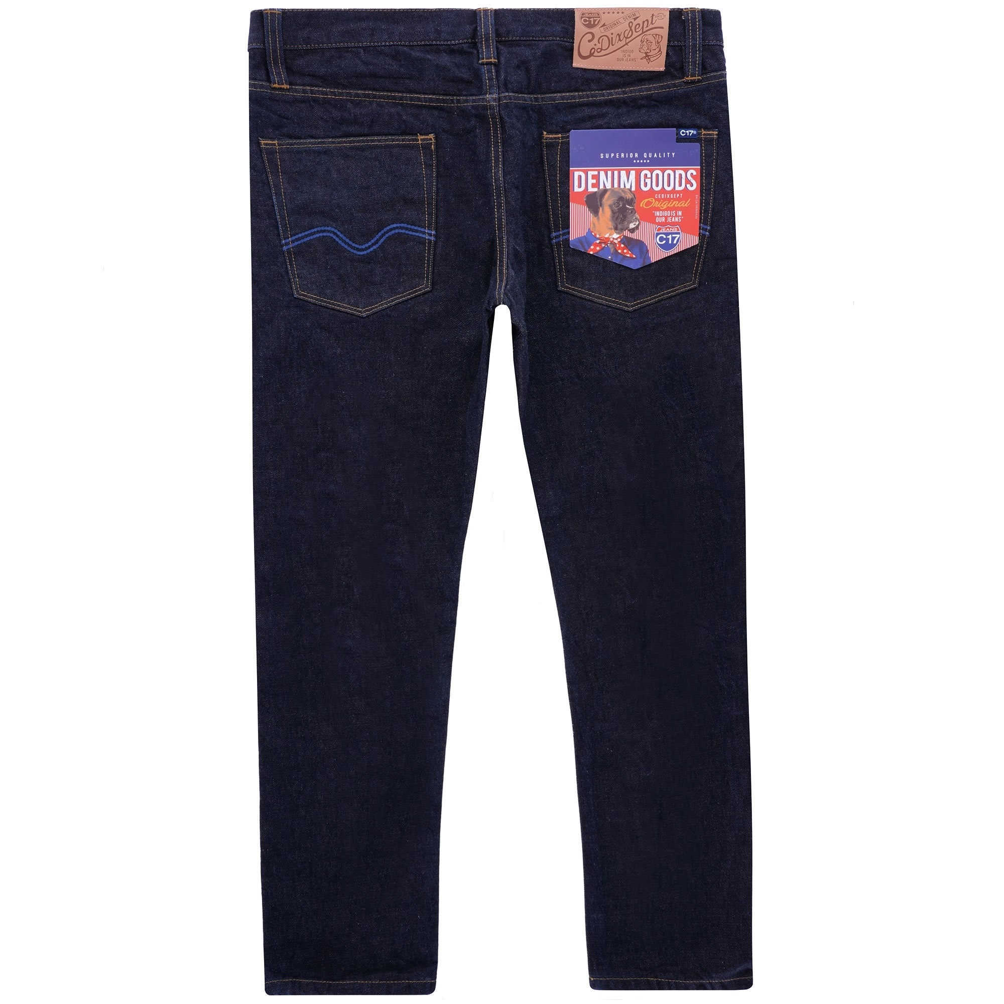 Kaihara C-Tapered Cropped Leg Fit Japanese Selvedge Denim Jeans - Indigo